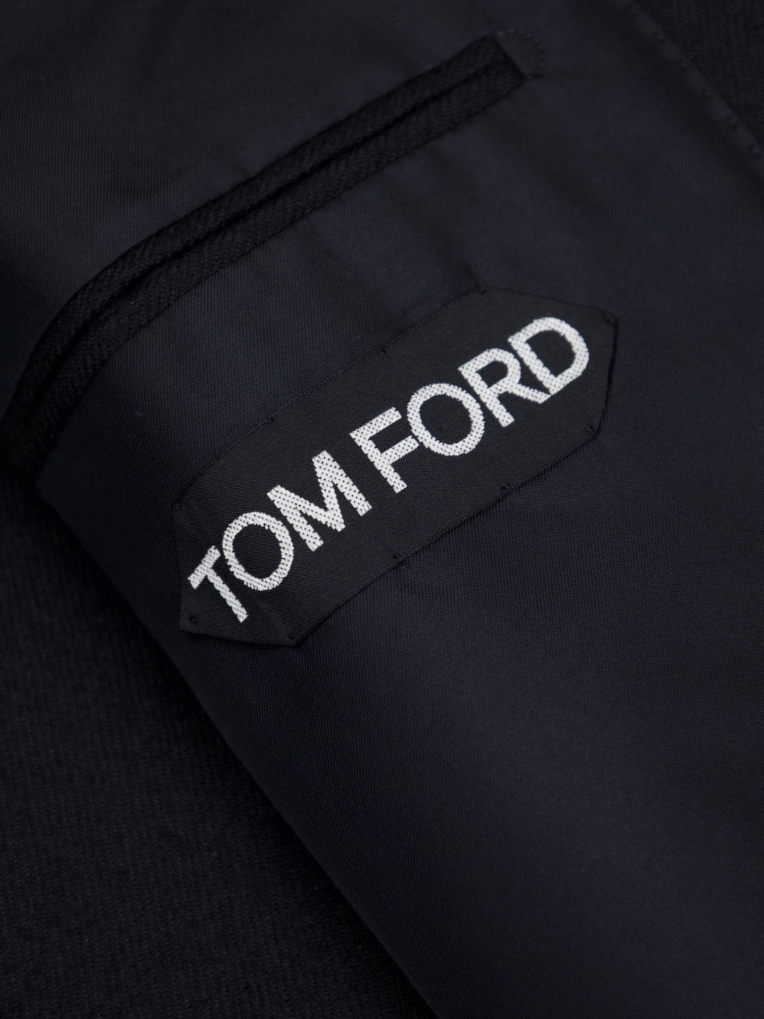 Tom Ford Black Pure Cashmere Twill Windsor Jacket