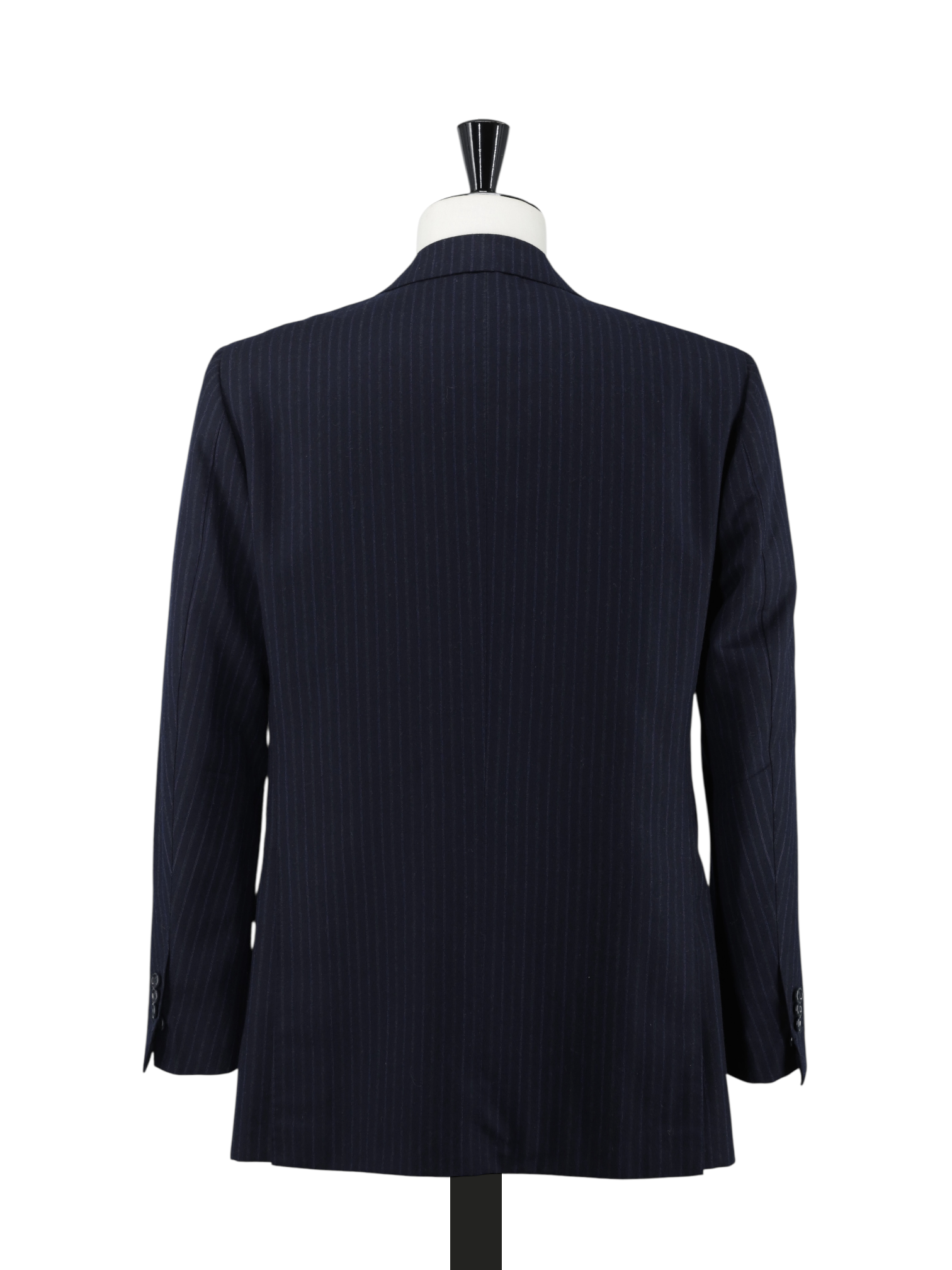 Cesare Attolini Navy Pure-Cashmere Shadow-Stripe Sartorial Winter Suit