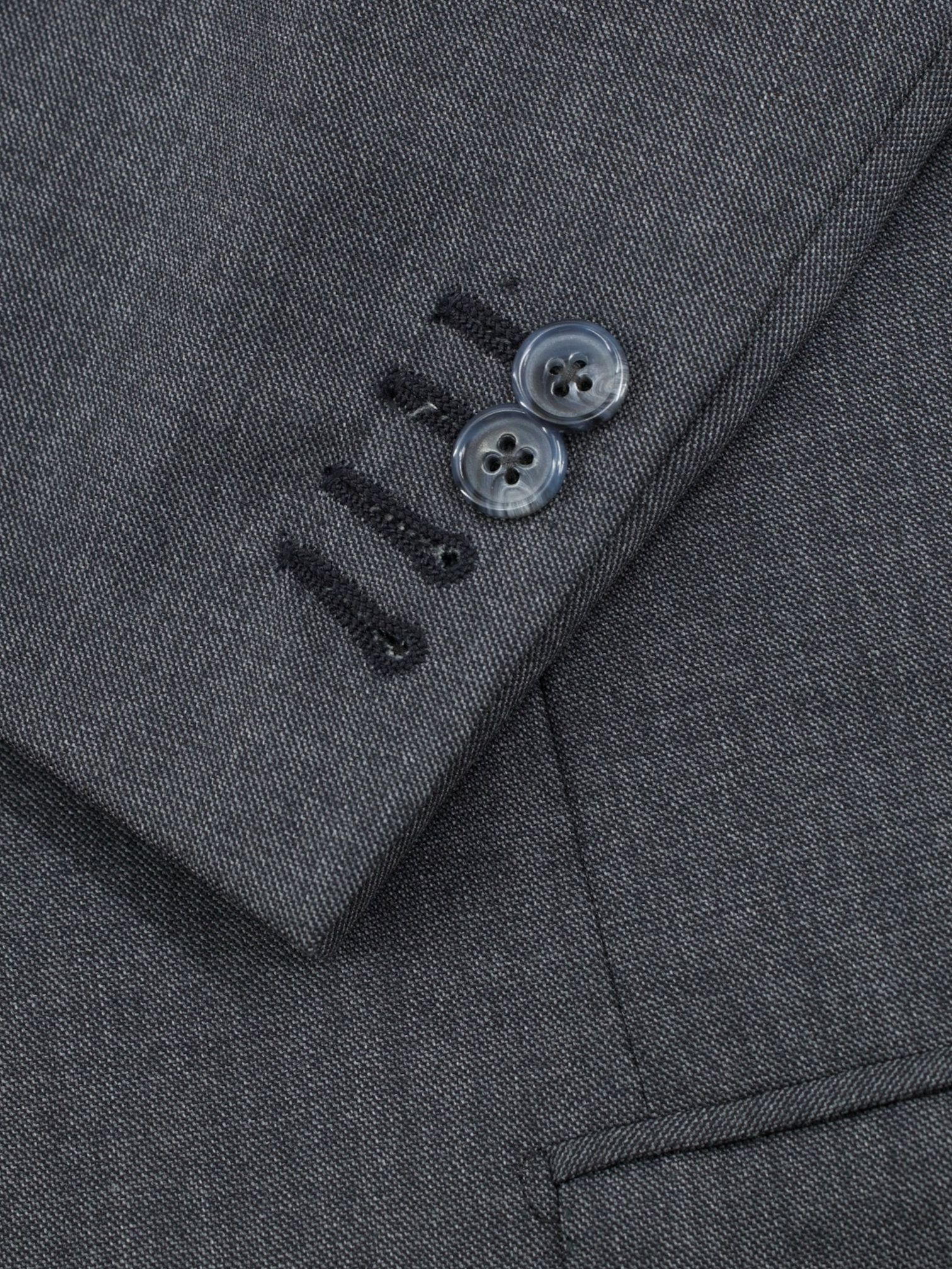 Brioni Grey Pure Wool Sharkskin Parlamento Suit