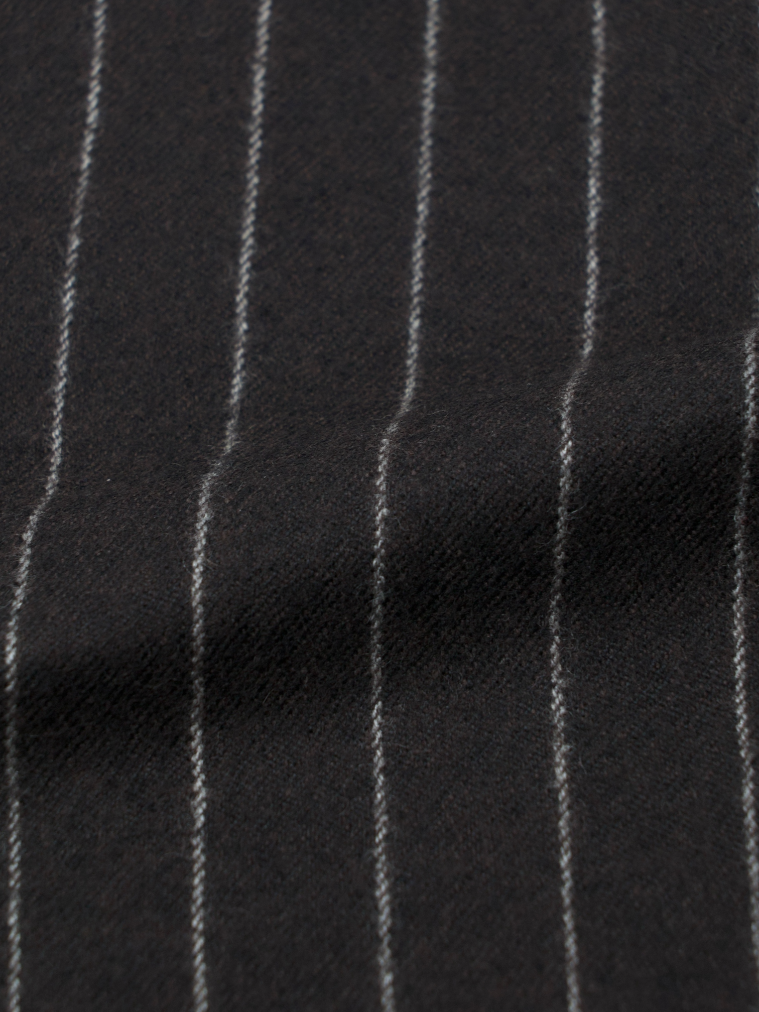 Kiton Chocolate Brown Pure Cashmere Pinstripe Sartorial Winter Suit