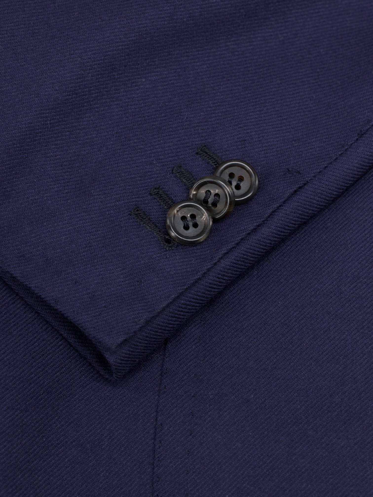 Orazio Luciano Navy Brushed-Wool Twill Jacket