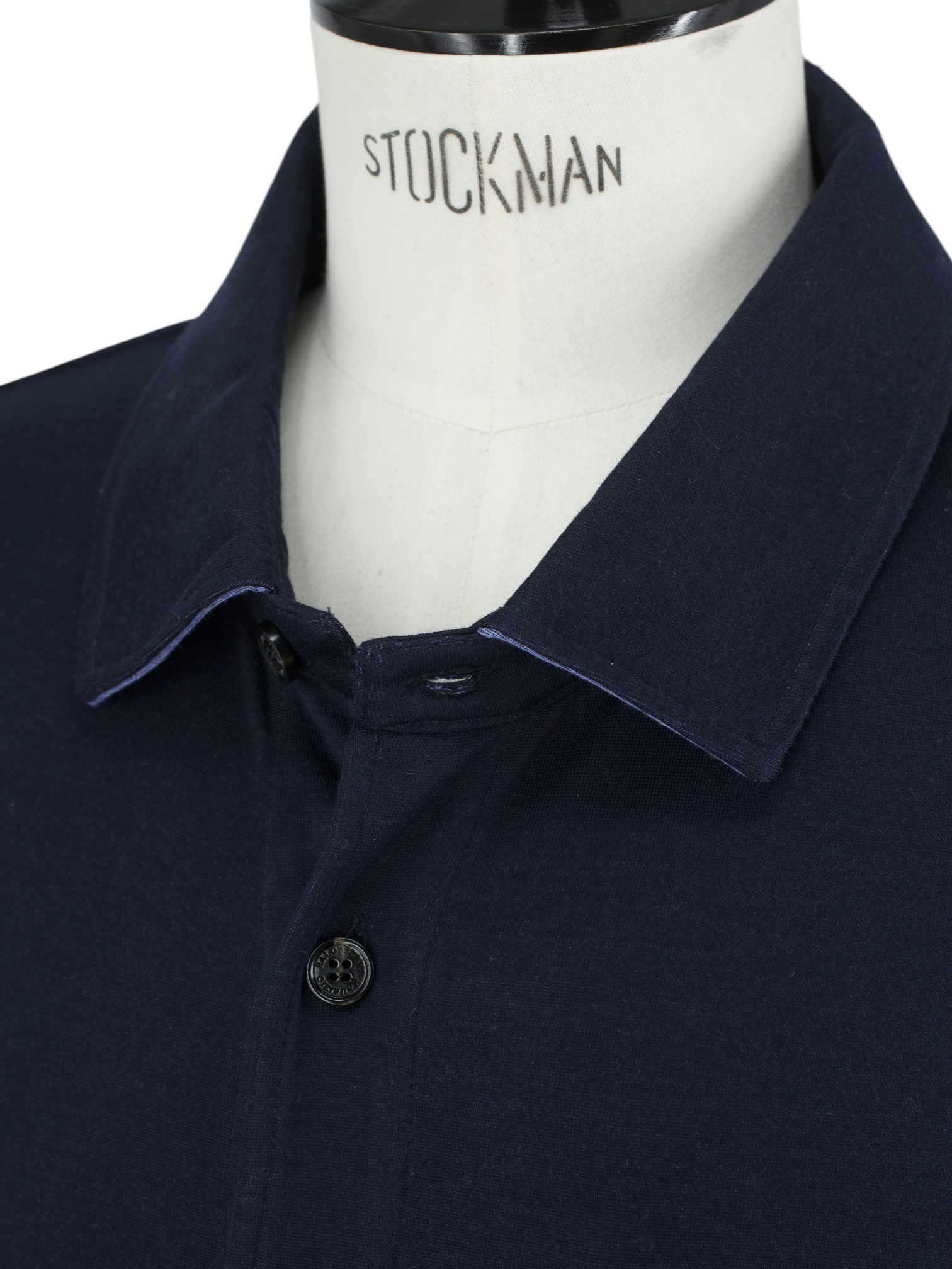 Maurizio Baldassari Navy Double-Faced Silk & Cotton Jersey Shirt Jacket