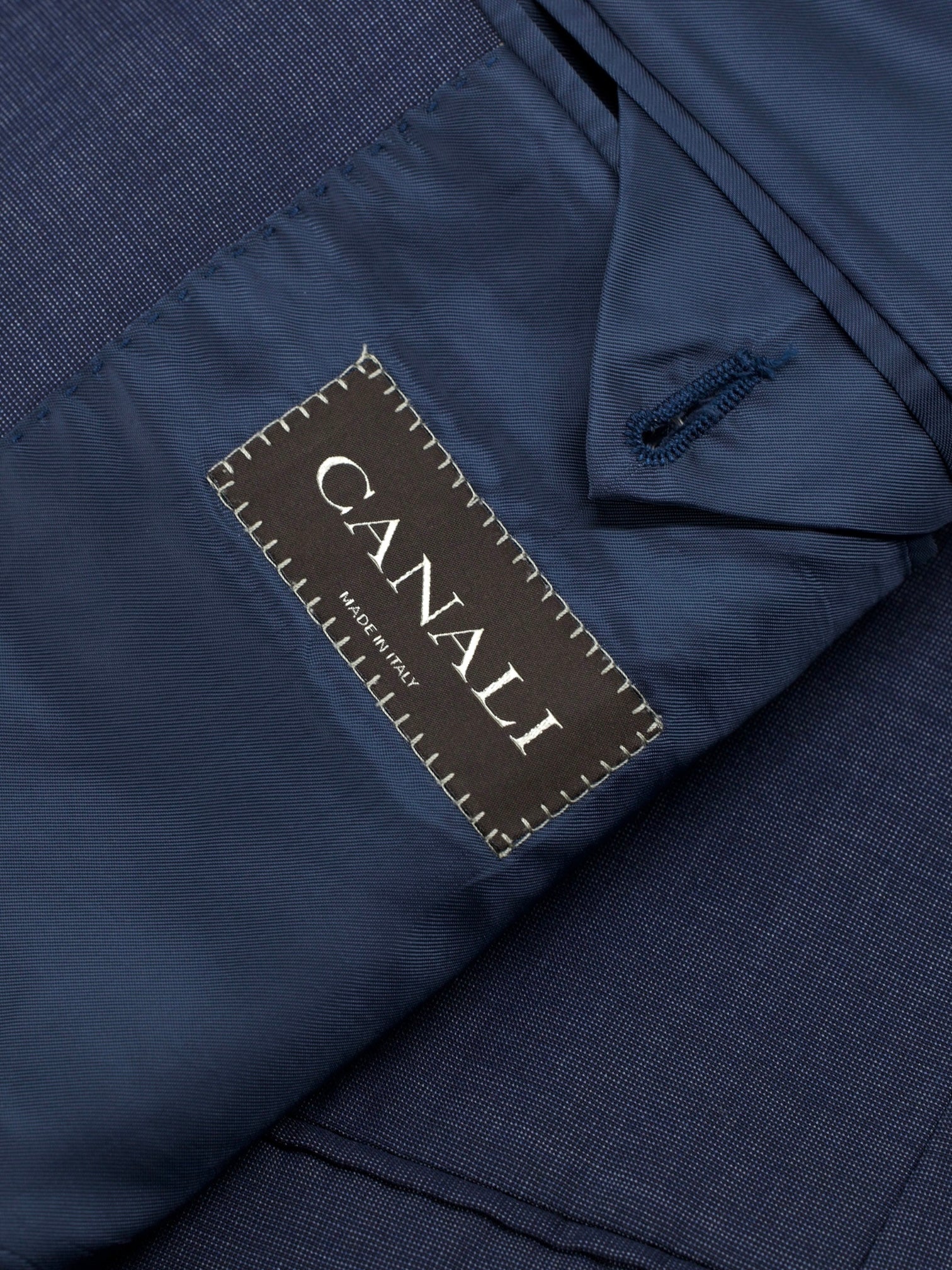 Canali Celestial Blue Wool & Silk Pinpoint Summer-Chique Suit