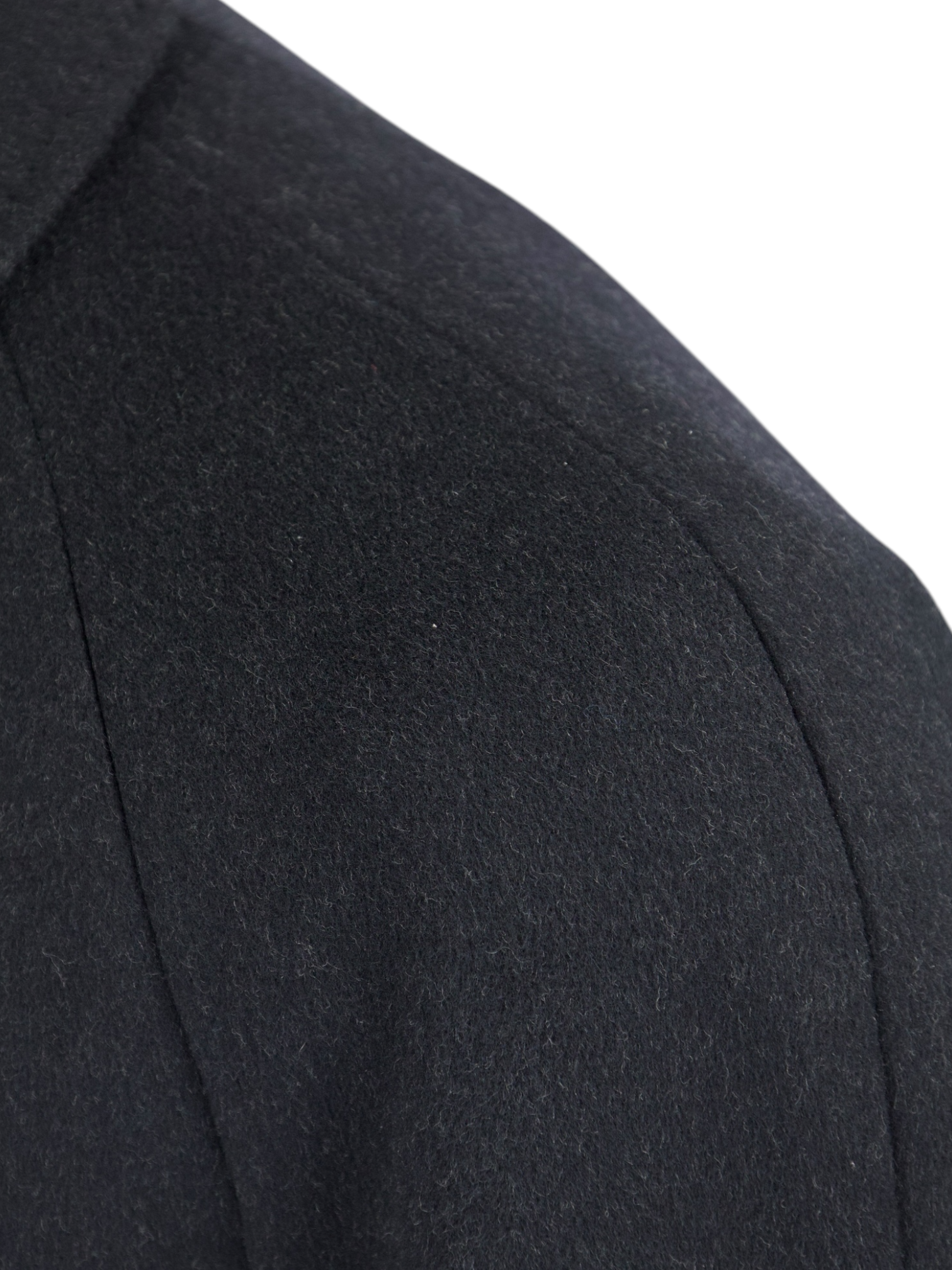 Corneliani Charcoal Wool & Cashmere Belted Carcoat