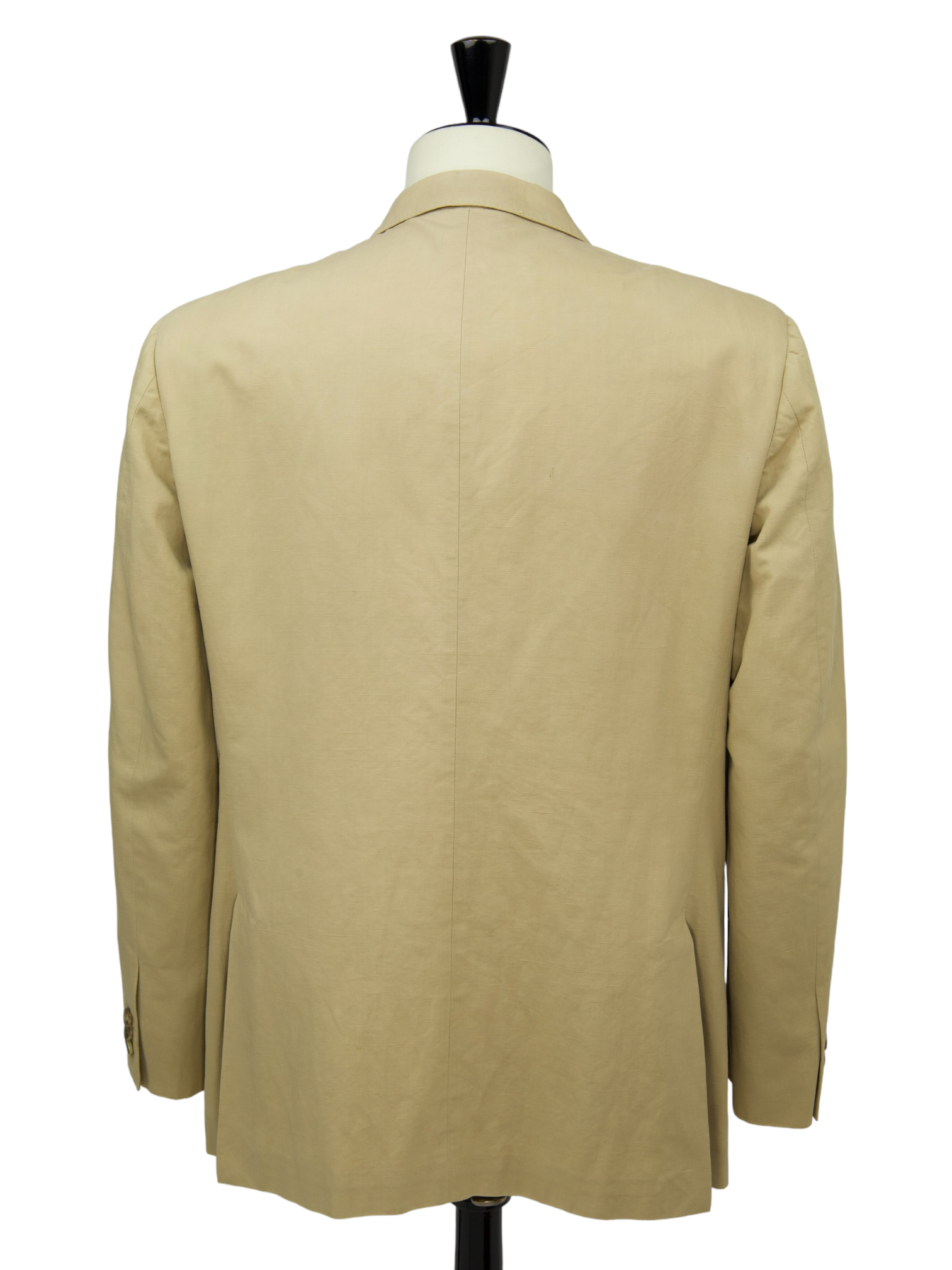 Loro Piana Beige Vintage Cotton & Hemp Safari Style Blazer