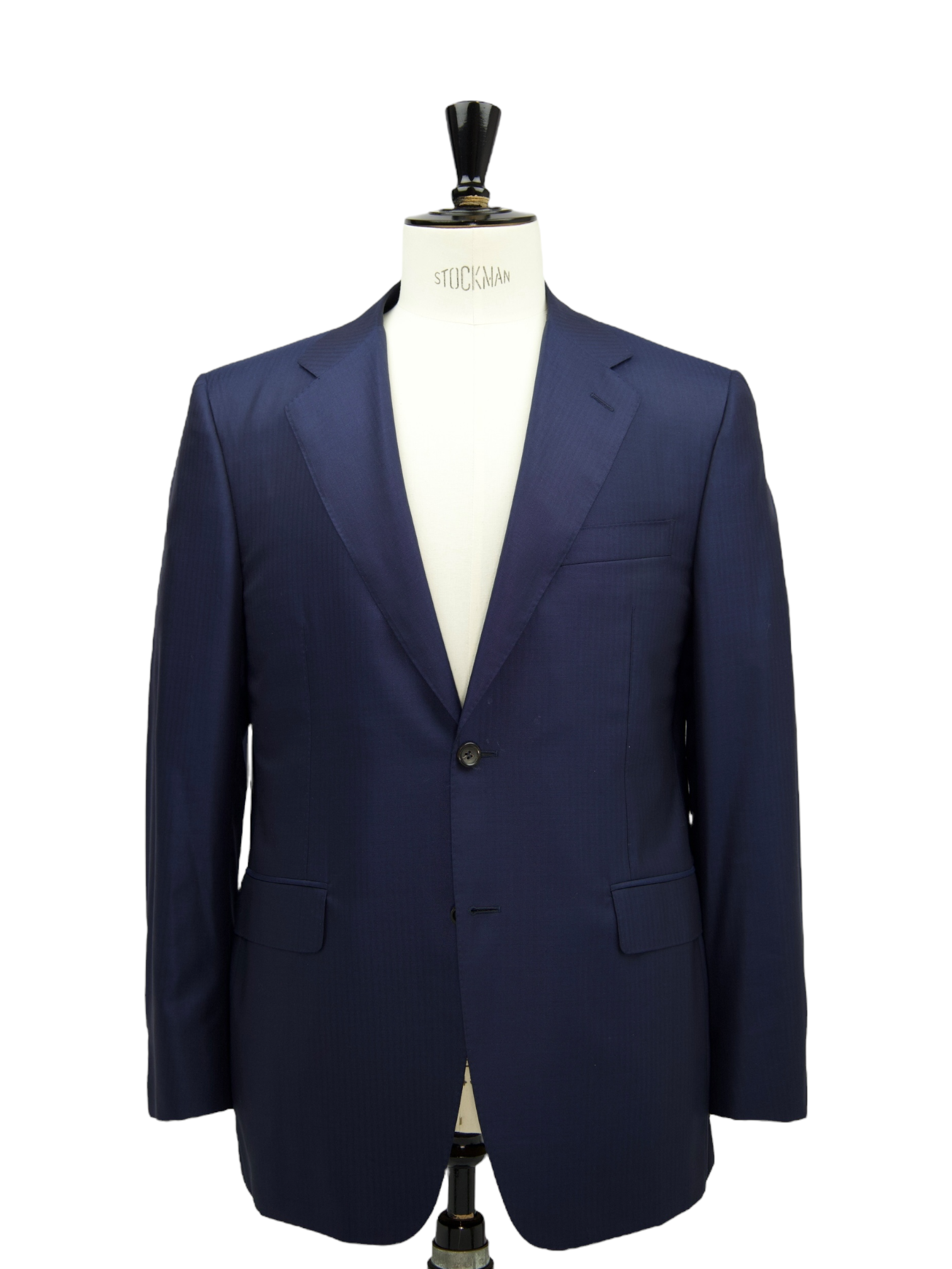 Canali Neapolitan Blue Super 150's & Silk Herringbone Suit