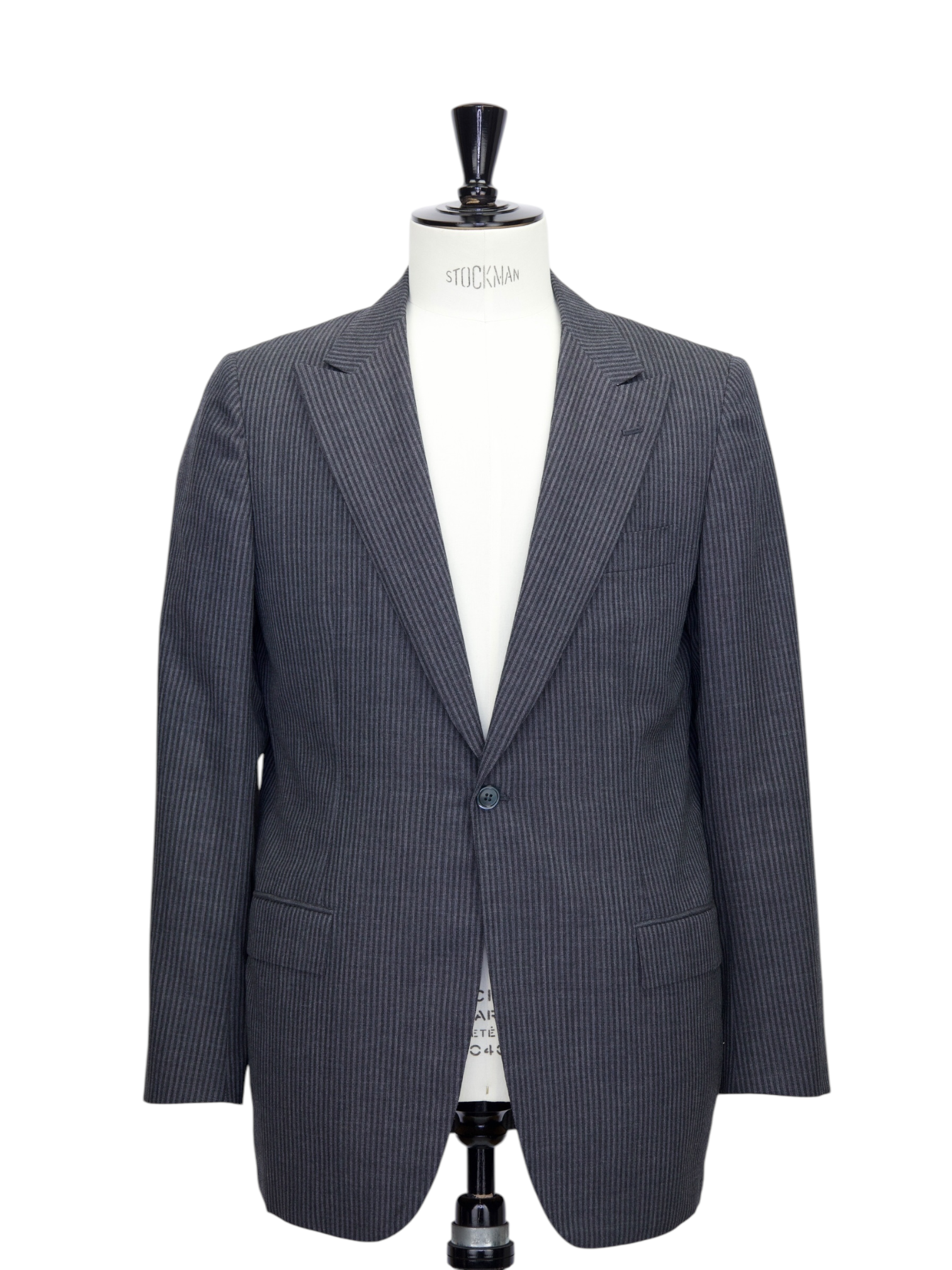 Kiton Grey Wool Pinstripe Suit