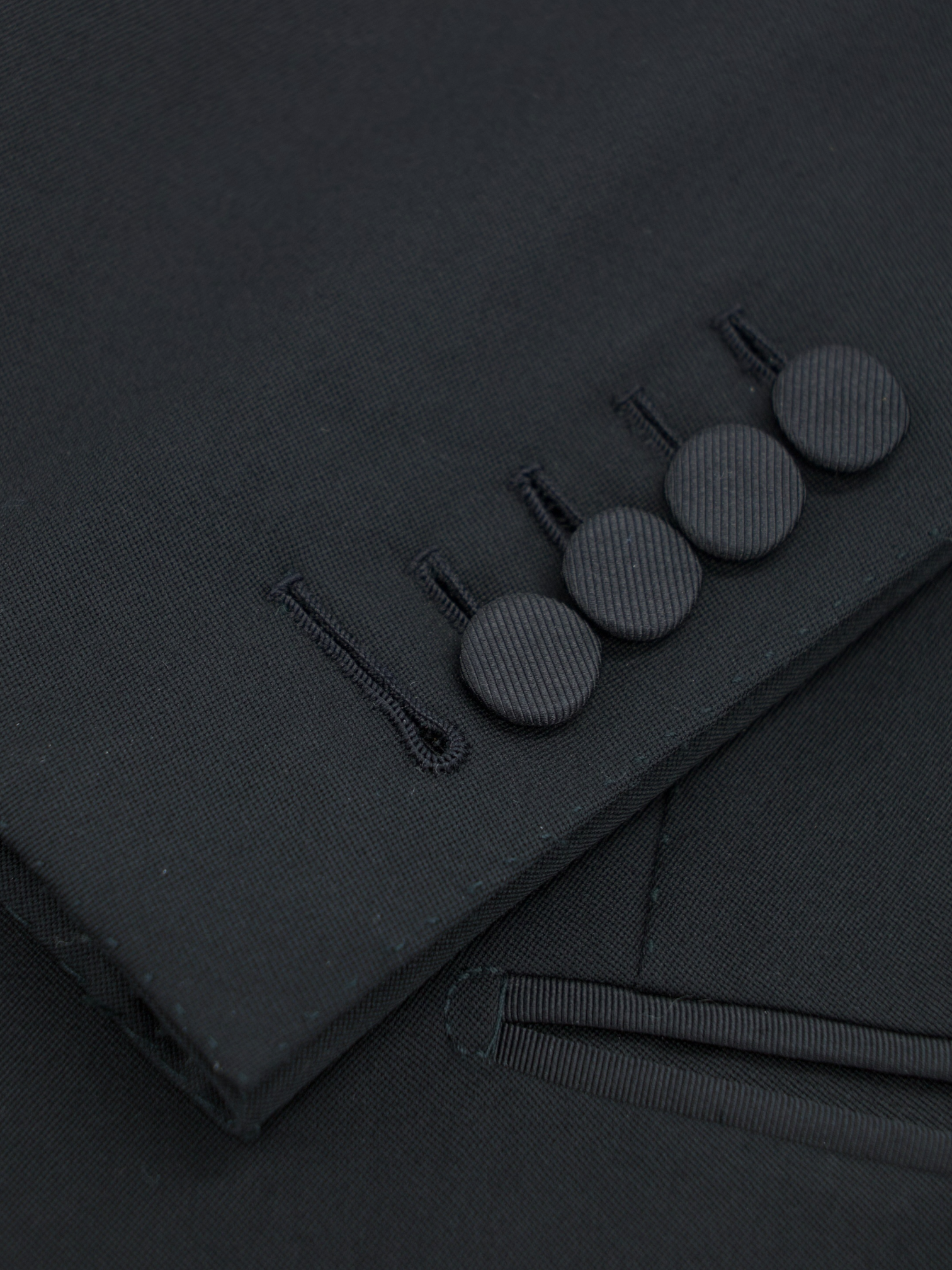 Tom Ford Black Wool & Mohair Barathea Windsor Tuxedo