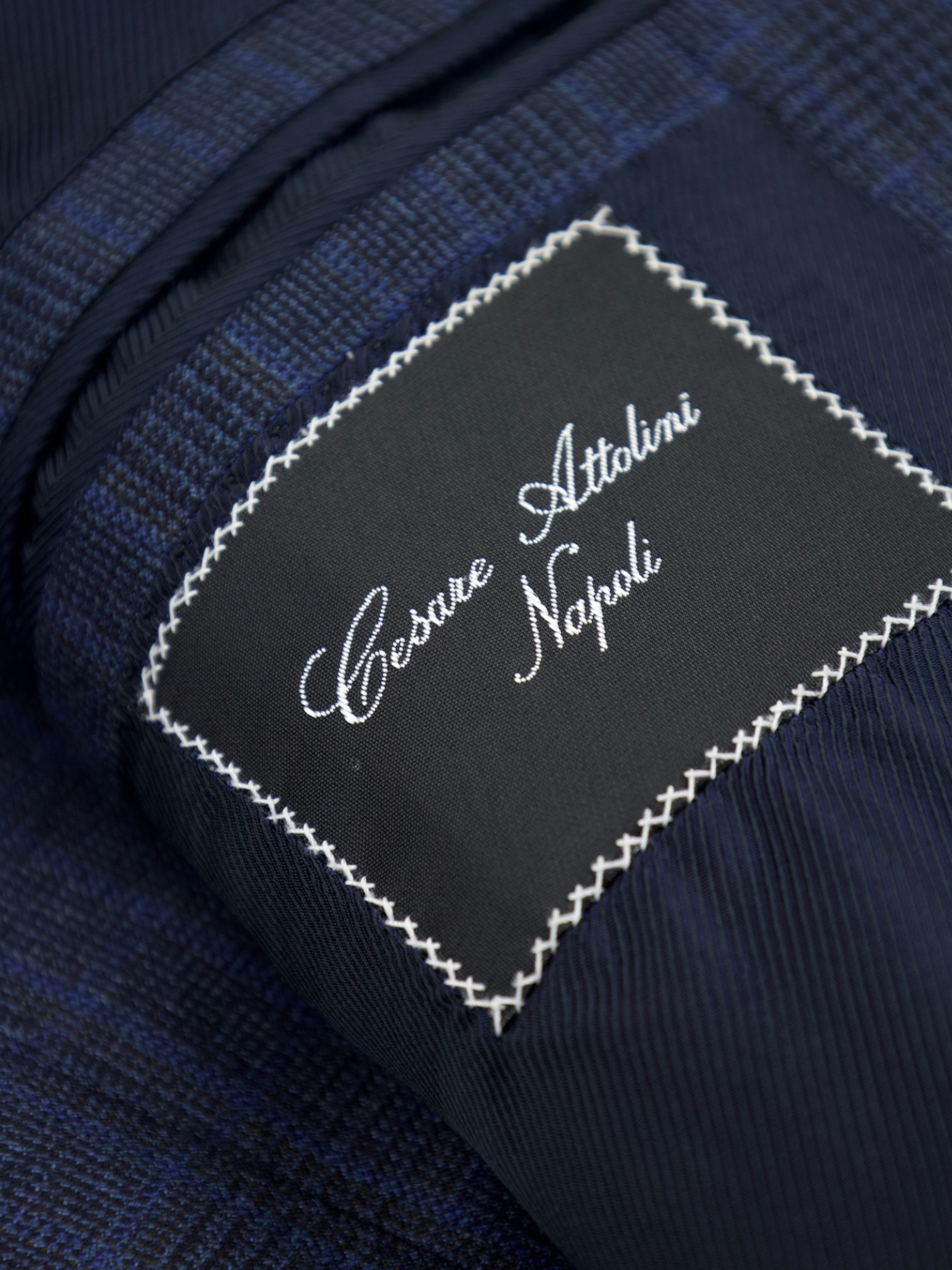 Cesare Attolini Royal Blue Check Jacket