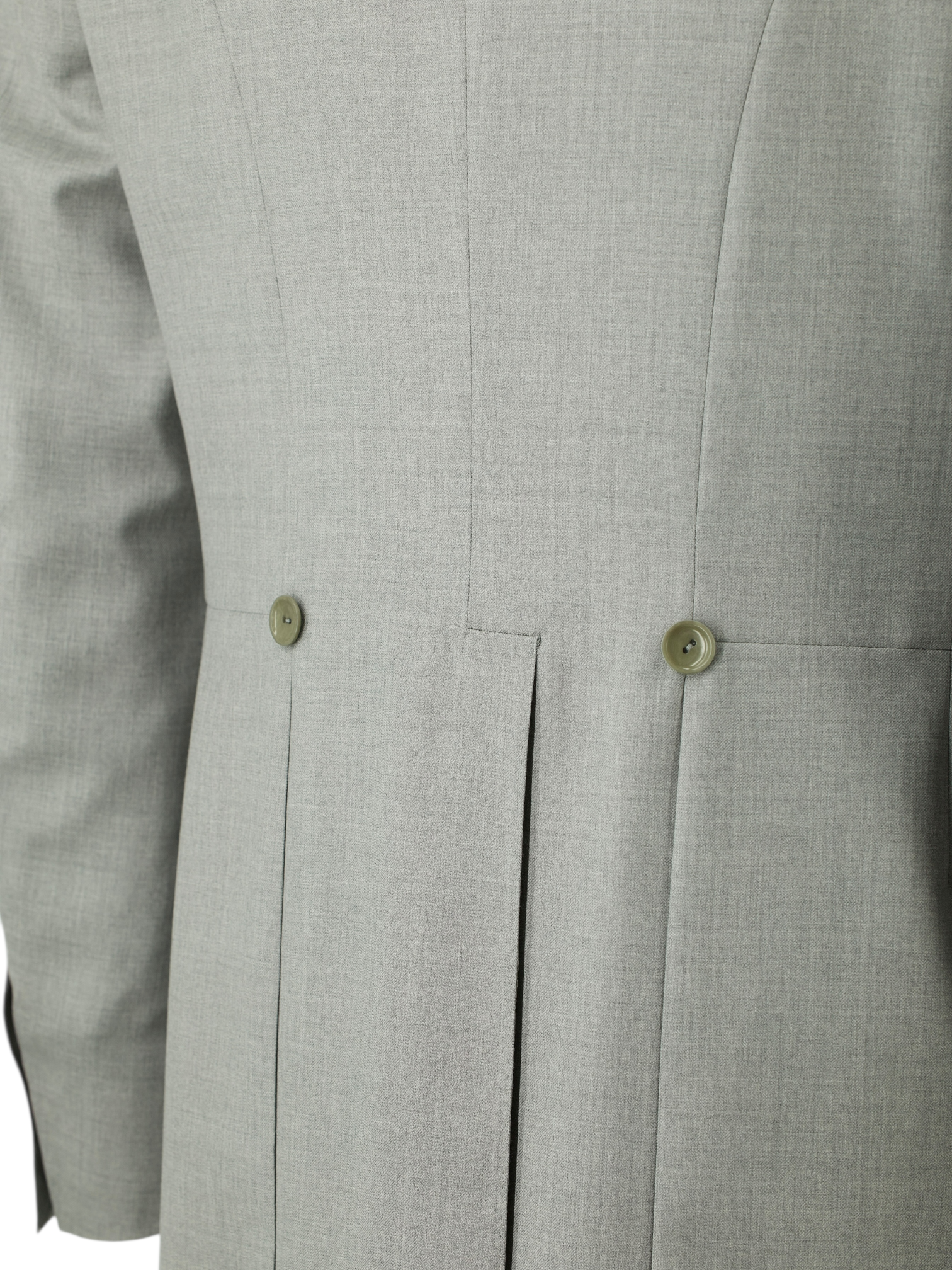 Canali Light Grey Extrafine Wool Twill Jacquet