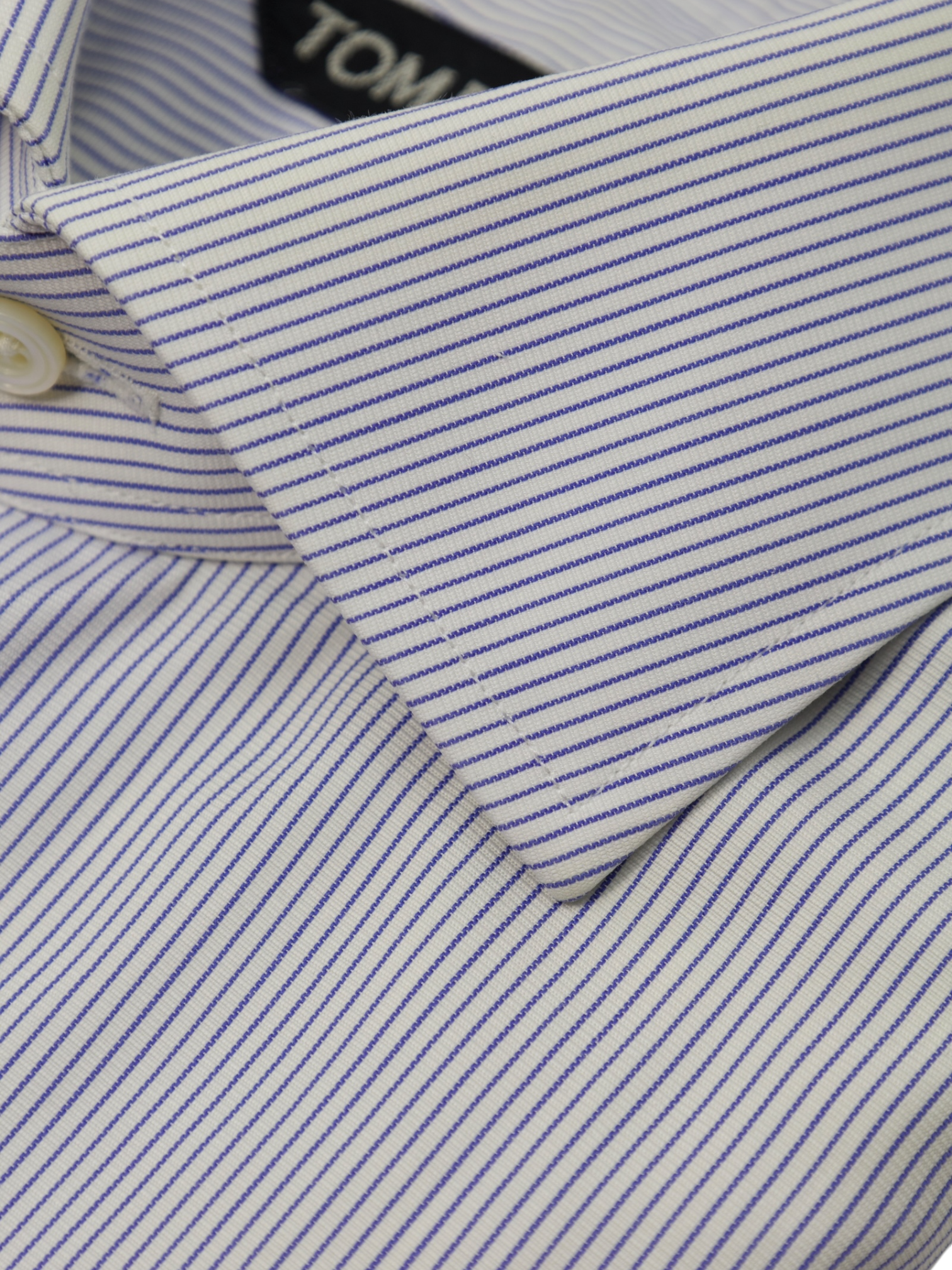 Tom Ford Light Blue Pinstripe French Cuff Shirt