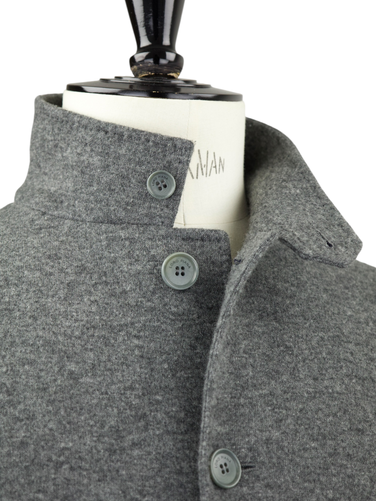 Loro Piana Grey Double-Faced Cashmere & Stretch Sweater Coat