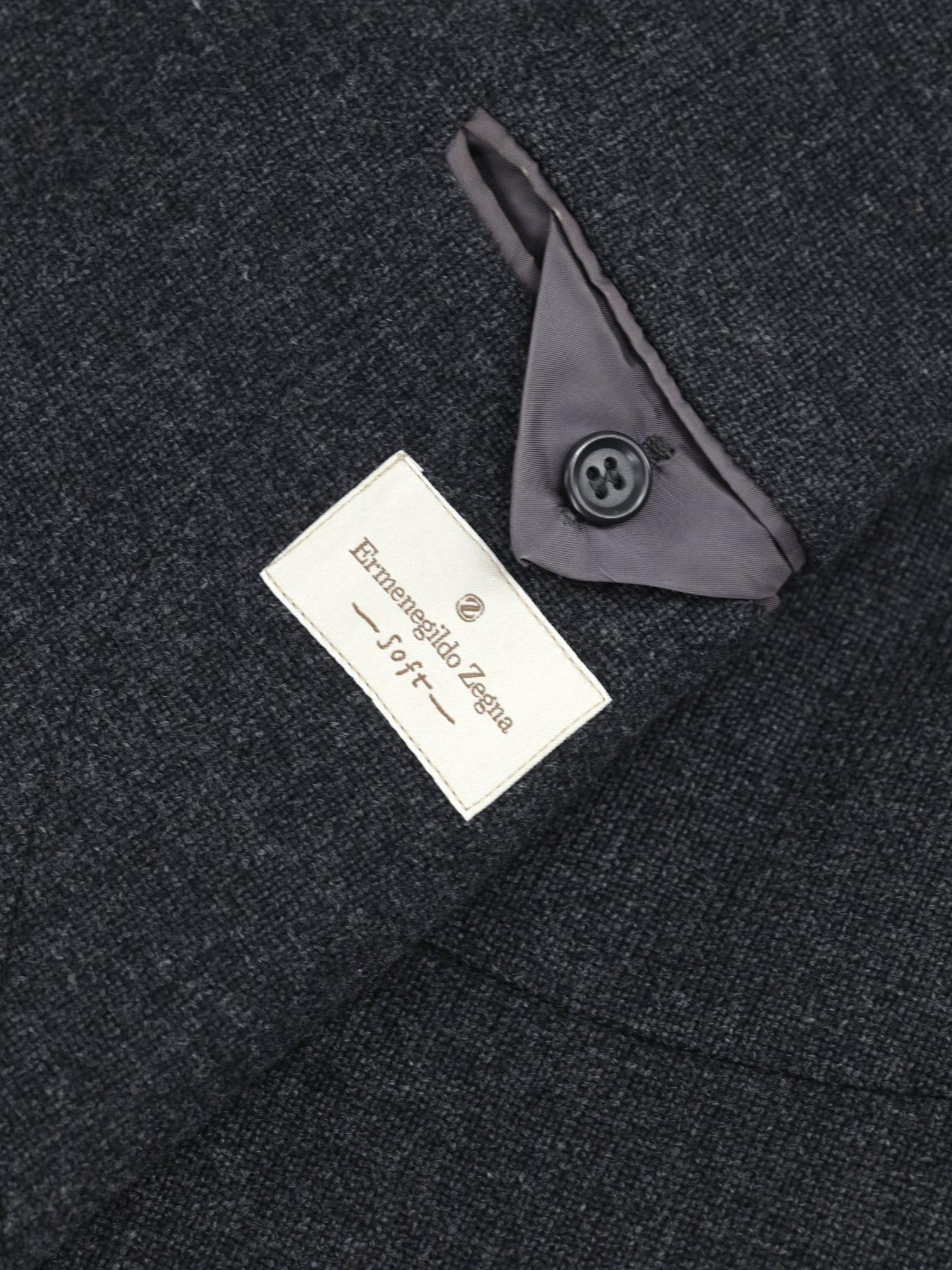 Ermenegildo Zegna Dark Grey Knitted Wool & Cashmere 