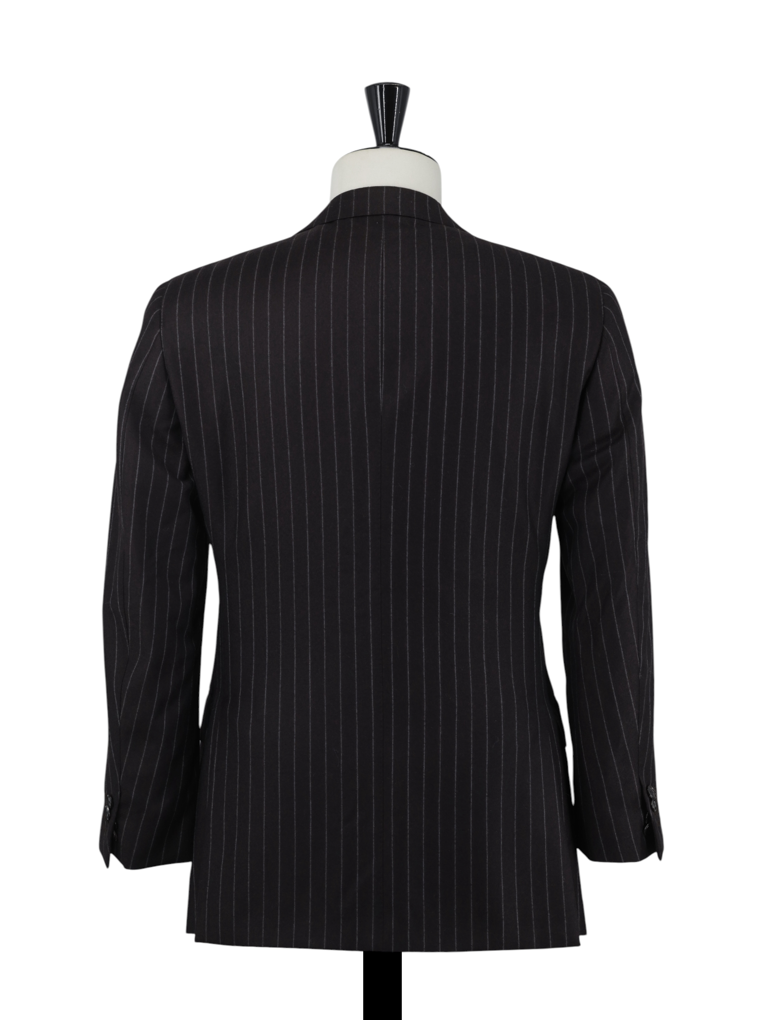 Ermenegildo Zegna Dark Brown "Heritage" Wool-Flannel Chalkstripe Suit