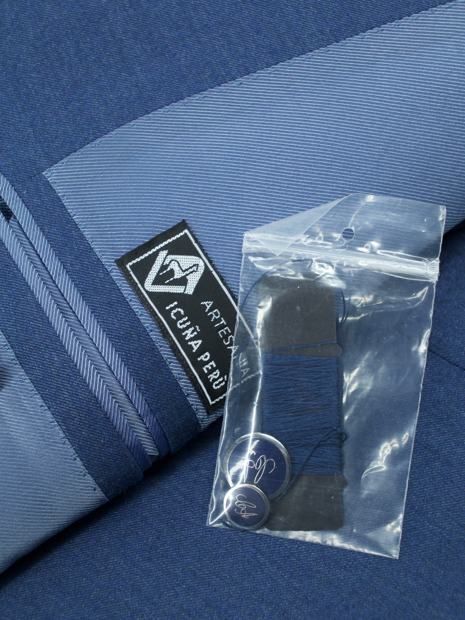 Cesare Attolini Blue Wool, Silk & Vicuña Twill Connaisseur Jacket