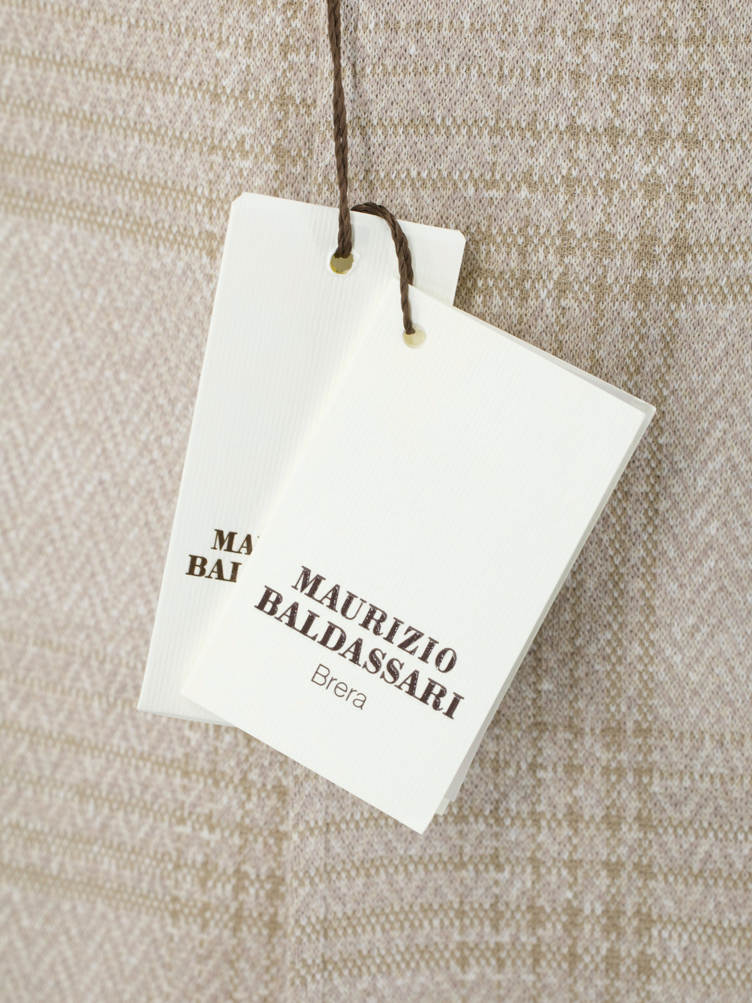 Maurizio Baldassari Sand Cotton, Silk & Linen Stand-Collar Jacket