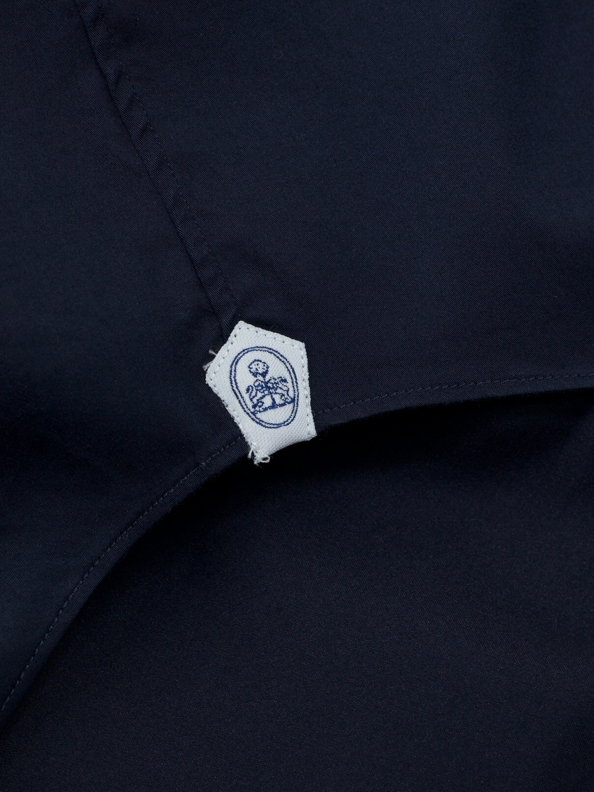 Emanuele Maffeis Midnight Blue Cotton-Stretch Dress Shirt
