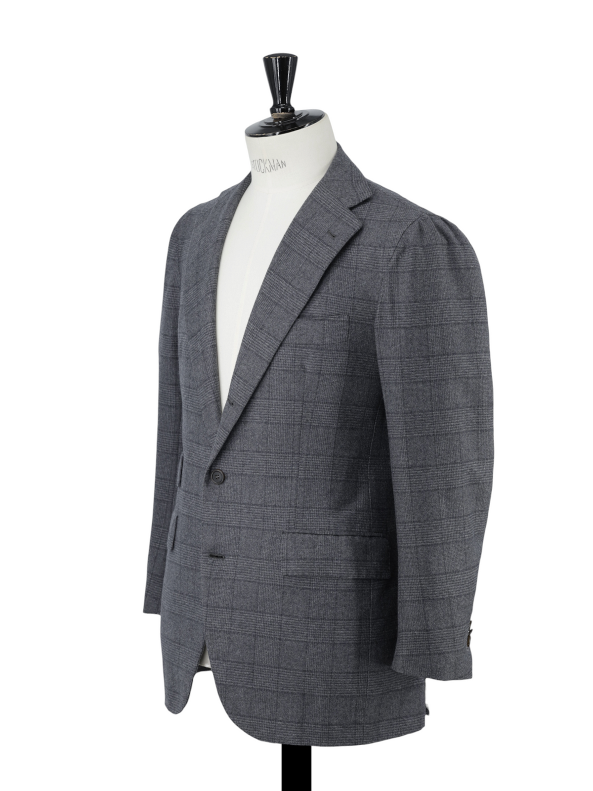 Orazio Luciano Warm Grey Wool & Cashmere Flannel Prince of Wales Suit