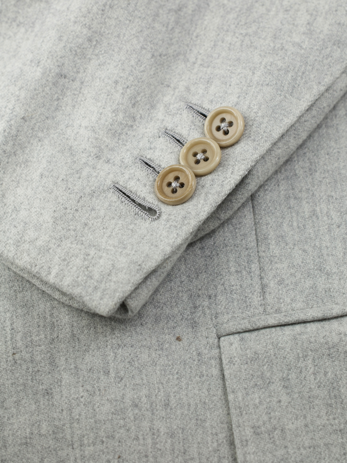 Kiton Light Marbled-Grey Pure Cashmere Sartorial Winter Suit