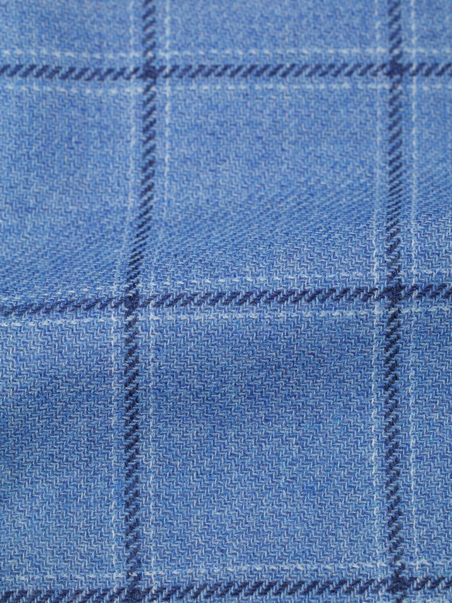 Orazio Luciano Light Blue Cashmere & Silk Windowpane Jacket