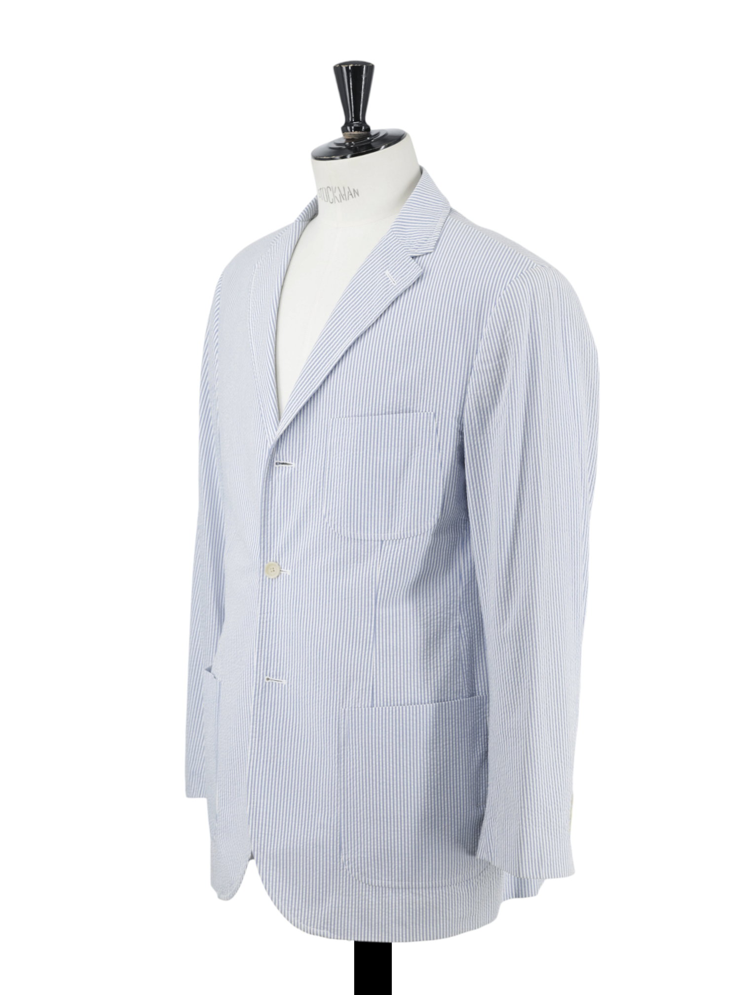 Ralph Lauren Light Blue & White Classic Pinstripe Seersucker Suit