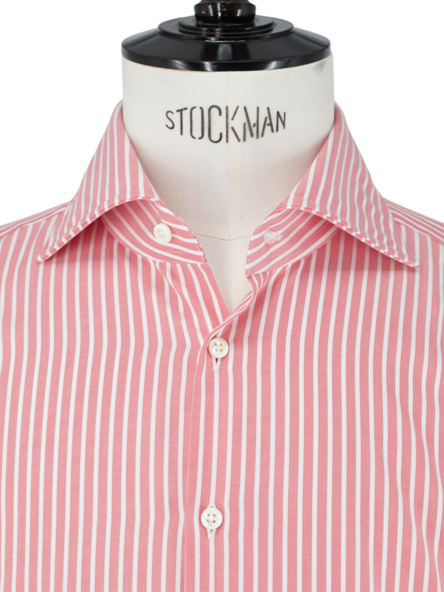 Emanuele Maffeis Pink & White Cotton Candy-Stripe Shirt