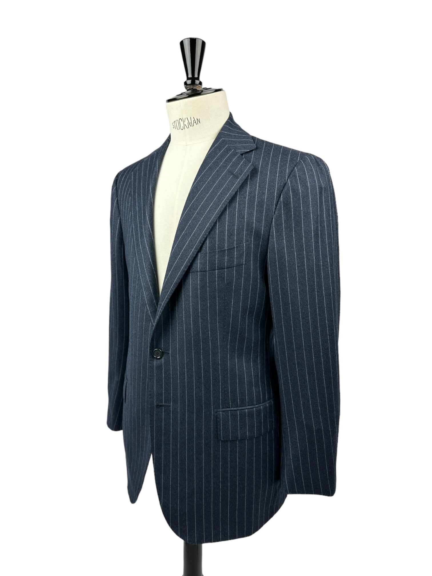 Cesare Attolini Grey Flannel Pinstripe Suit