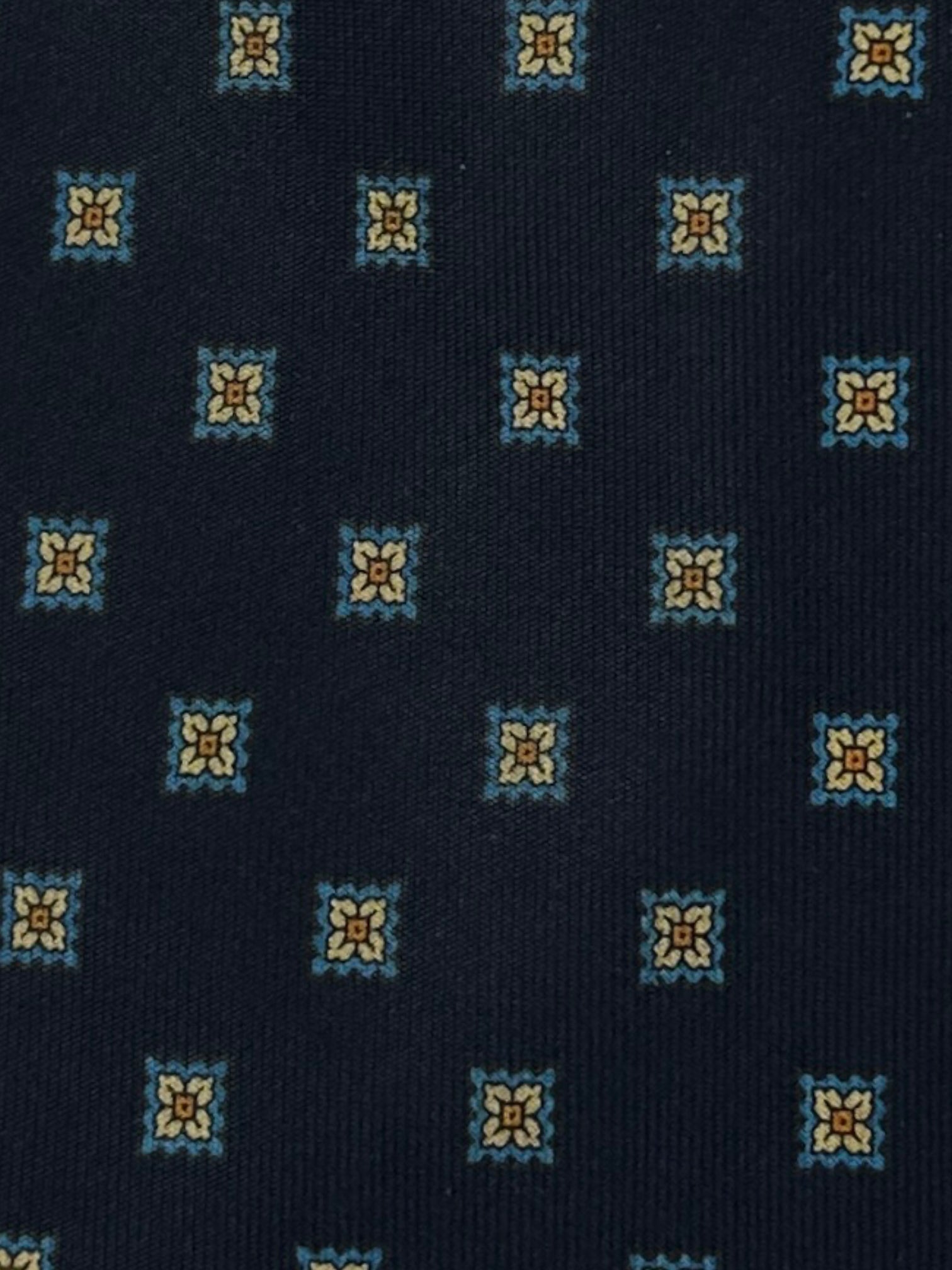 E.Marinella blauwe geometrische stropdas