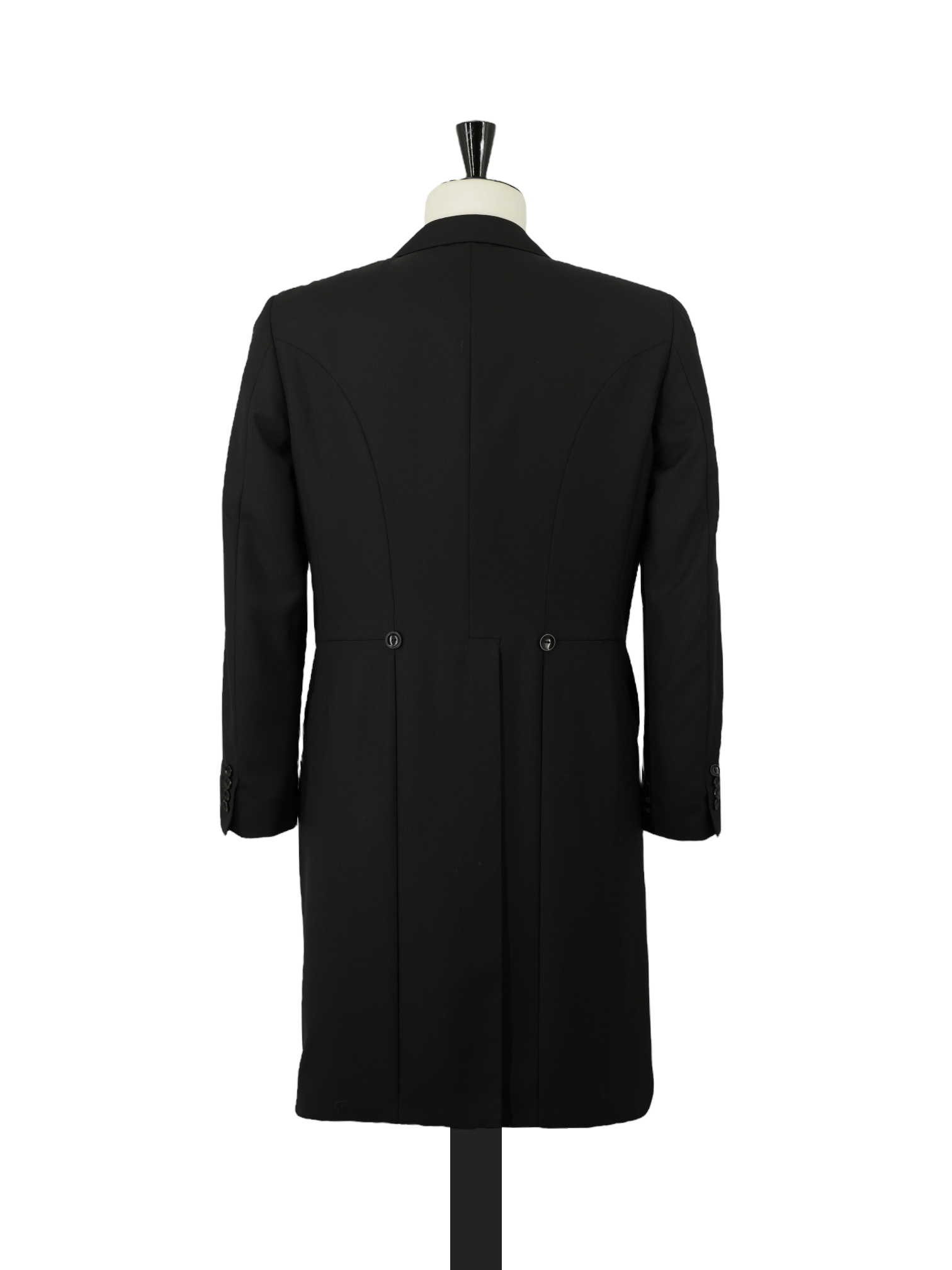 Canali Black Extrafine Wool Twill Classic Jacquet