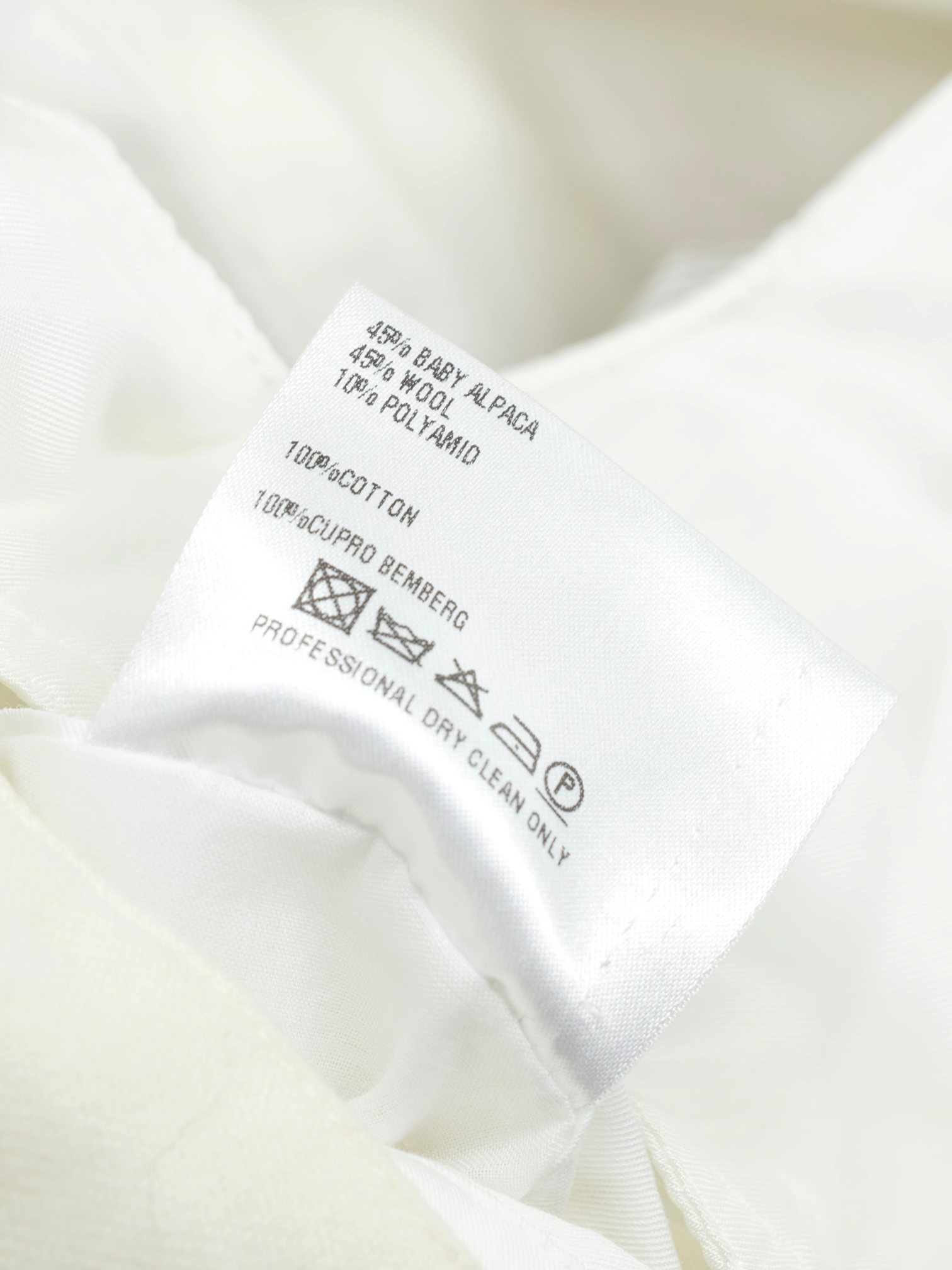 Caruso Offwhite Baby Alpaca, Wool & Stretch Overshirt Coat