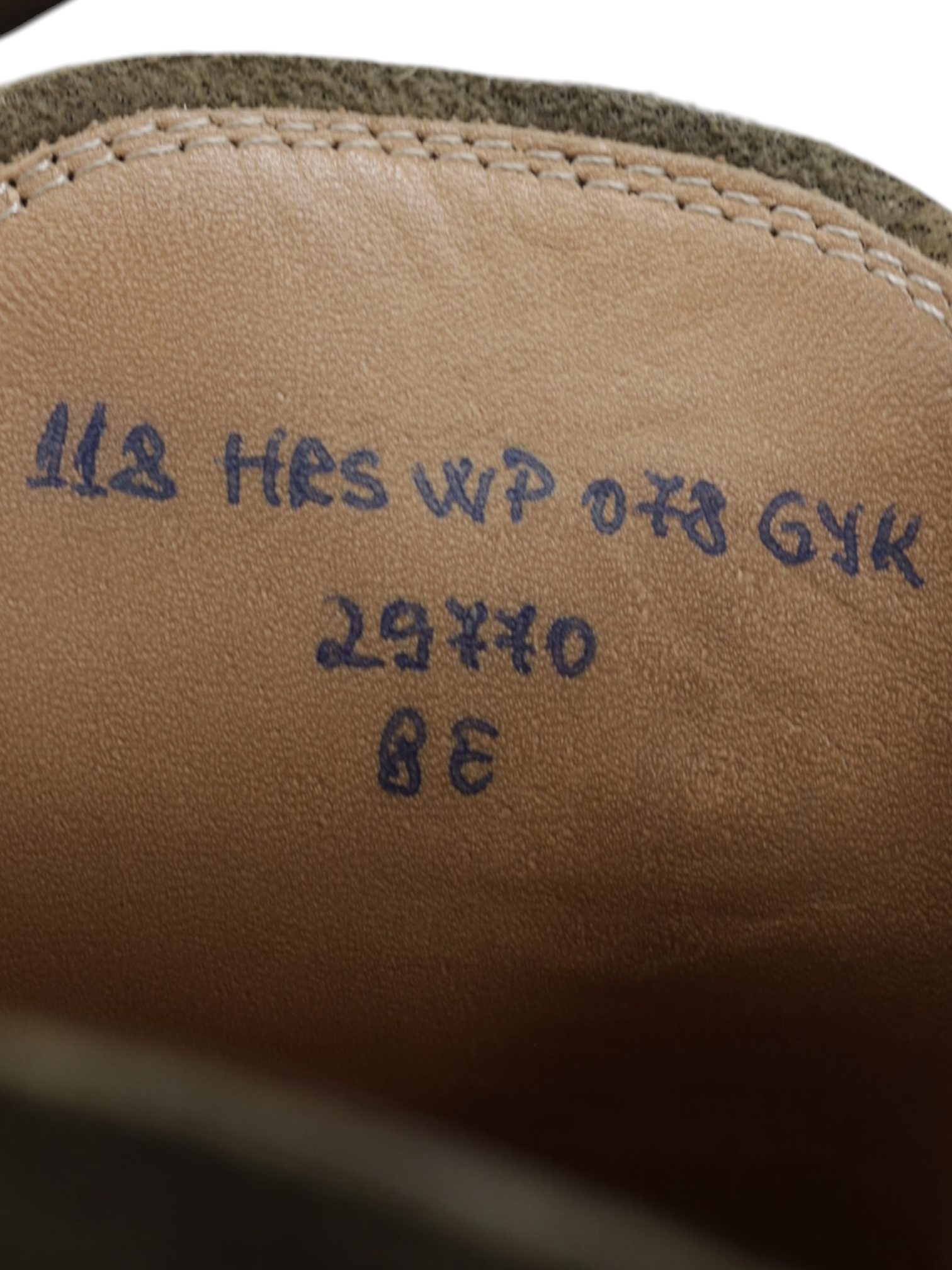 Saint Crispin's Olive Drab Suede Two-Eyelets "118" Derby