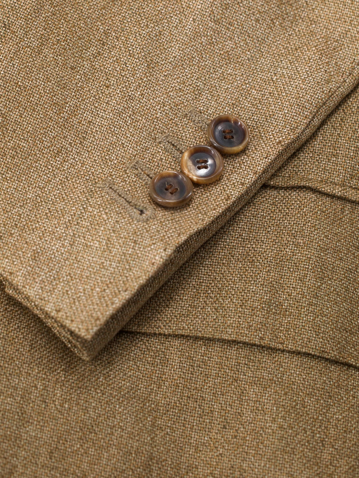 Cesare Attolini Light Brown Heavyweight-Linen Sartorial Summer Jacket
