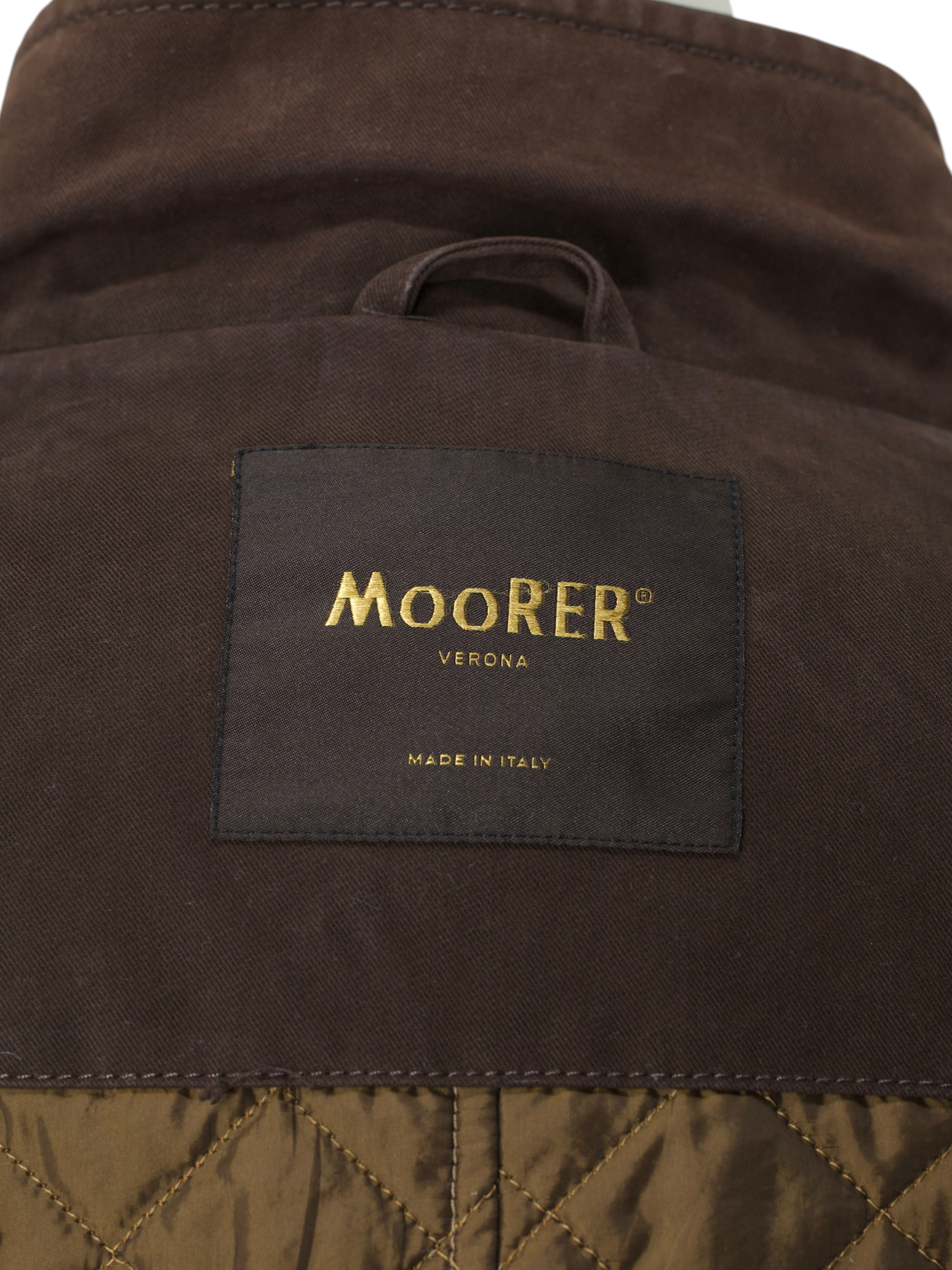 MooRER Chocolate Brown Cotton-Twill Fieldjacket