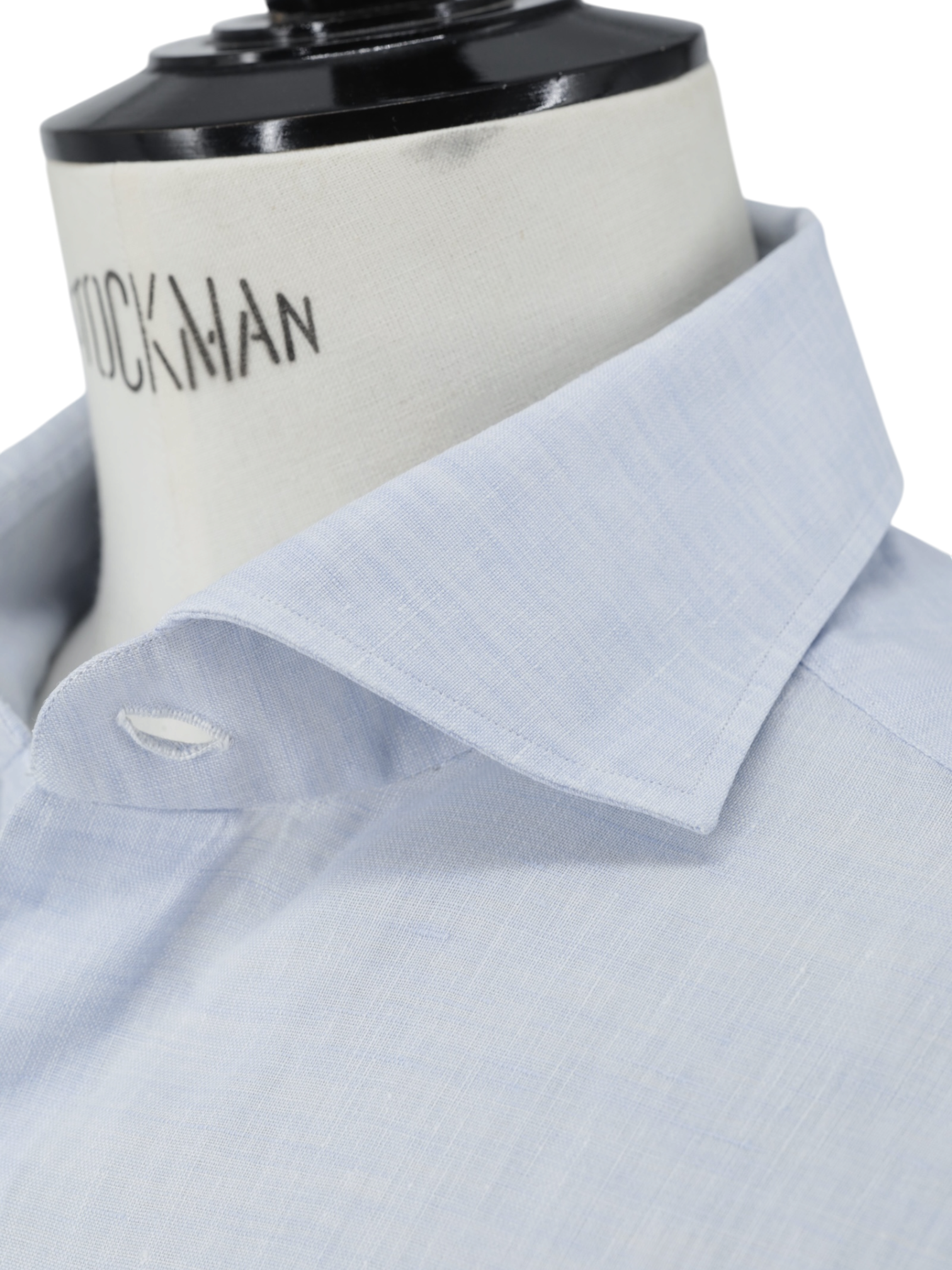 Finamore Ice-Blue Pure Linen Eduardo Summer Shirt