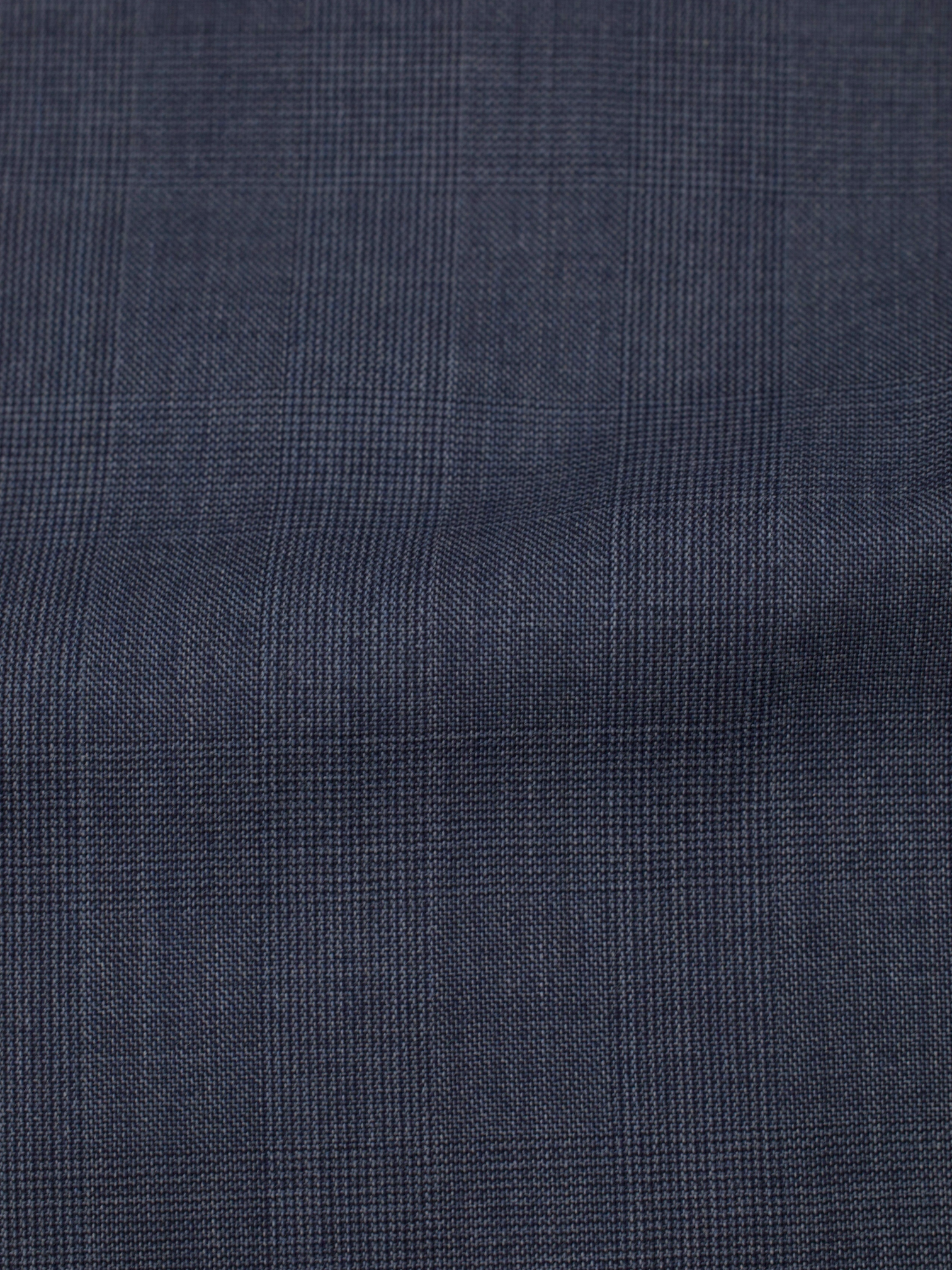 Canali Steel Blue 3-Piece Super 150's Glenplaid Suit