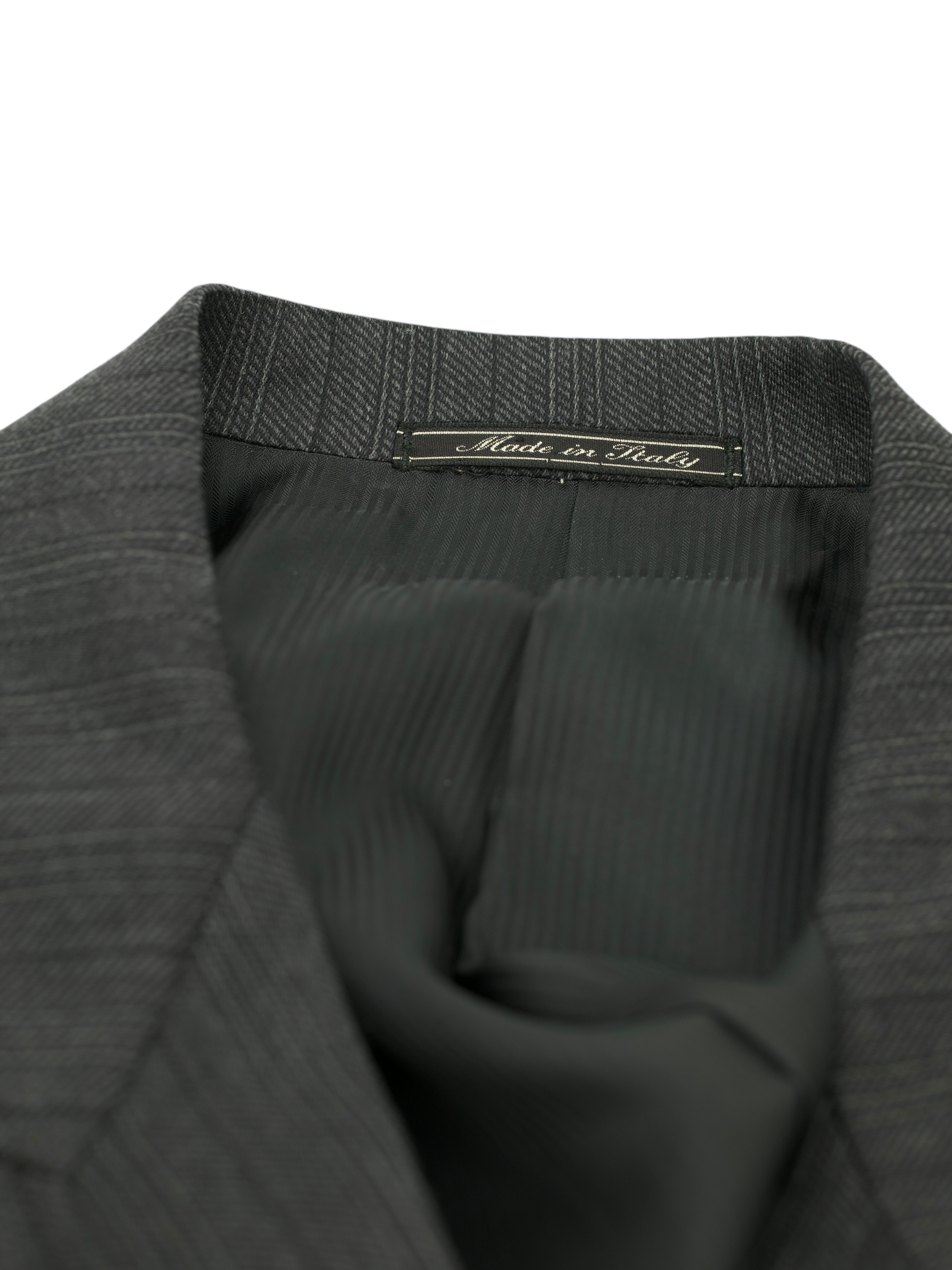 Corneliani Grey Vintage Fine-Wool Double Breasted Pinstripe Suit