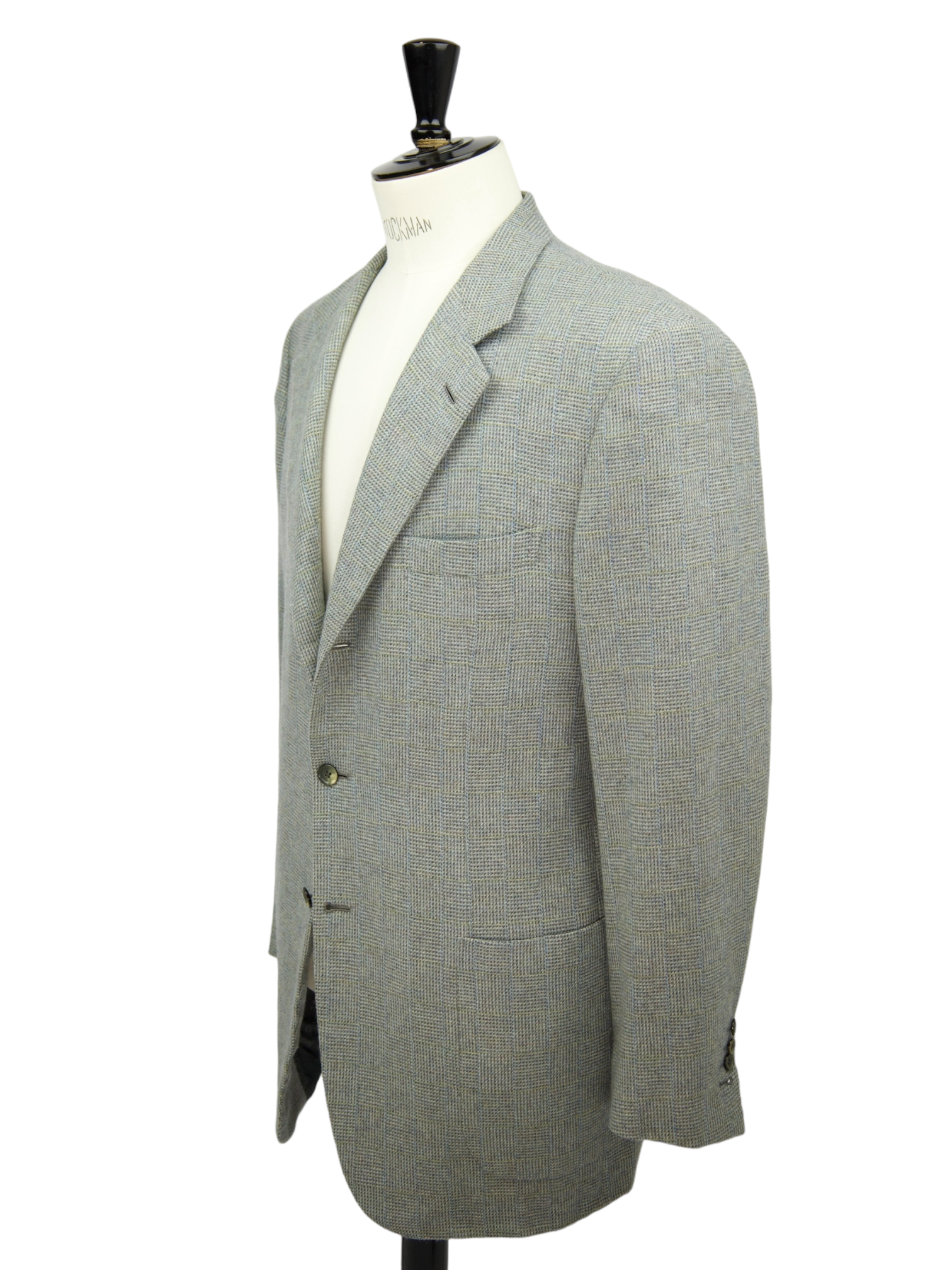 Brioni Grey Cashmere Glenplaid Nomentano Jacket