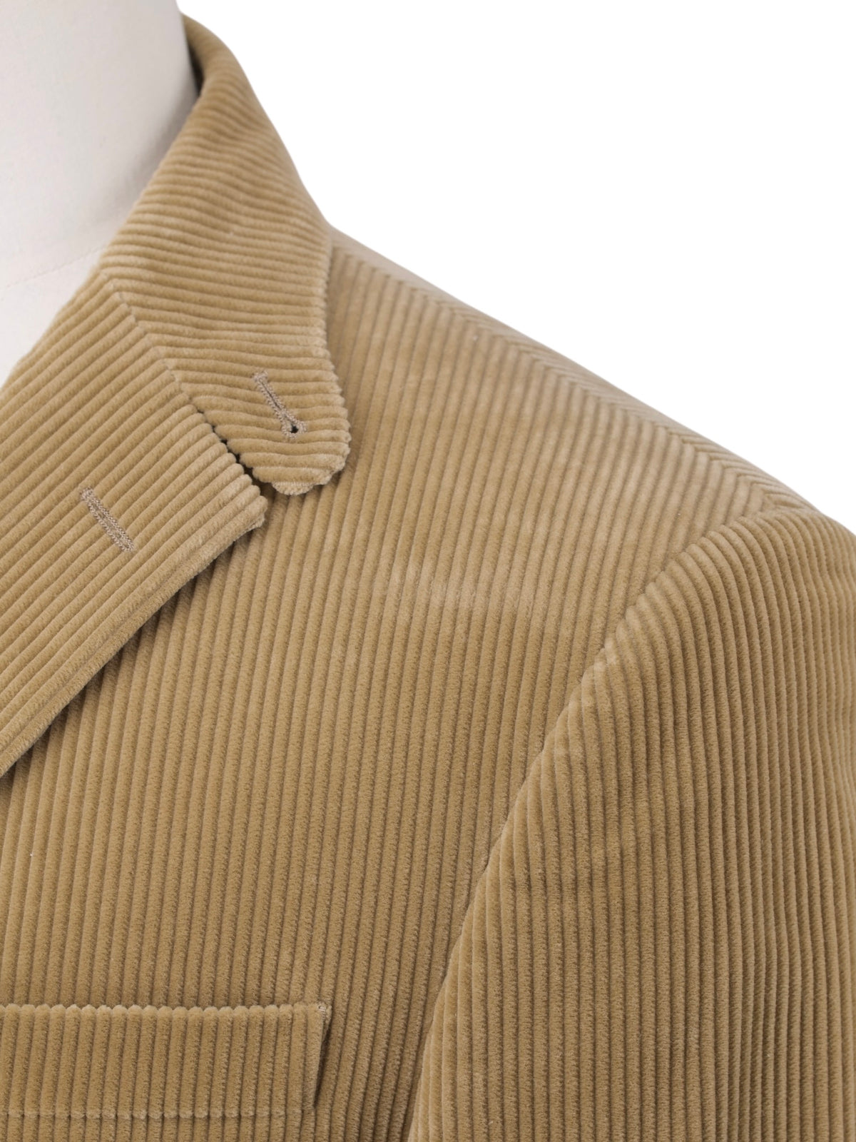 Ralph Lauren Purple Label Light Brown Cotton-Corduroy Hacking Jacket