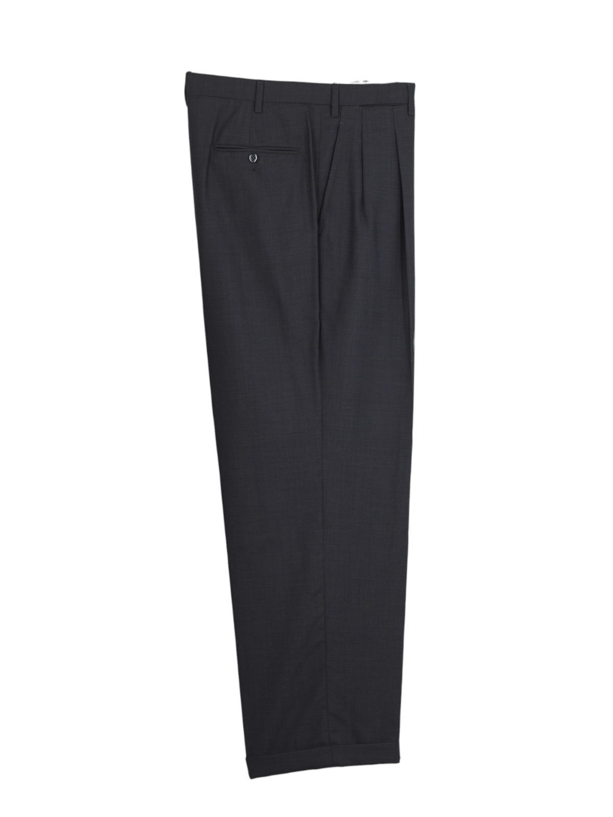 Kiton Dark Grey Fine-Wool Puppytooth Vintage Straight-Fit Suit