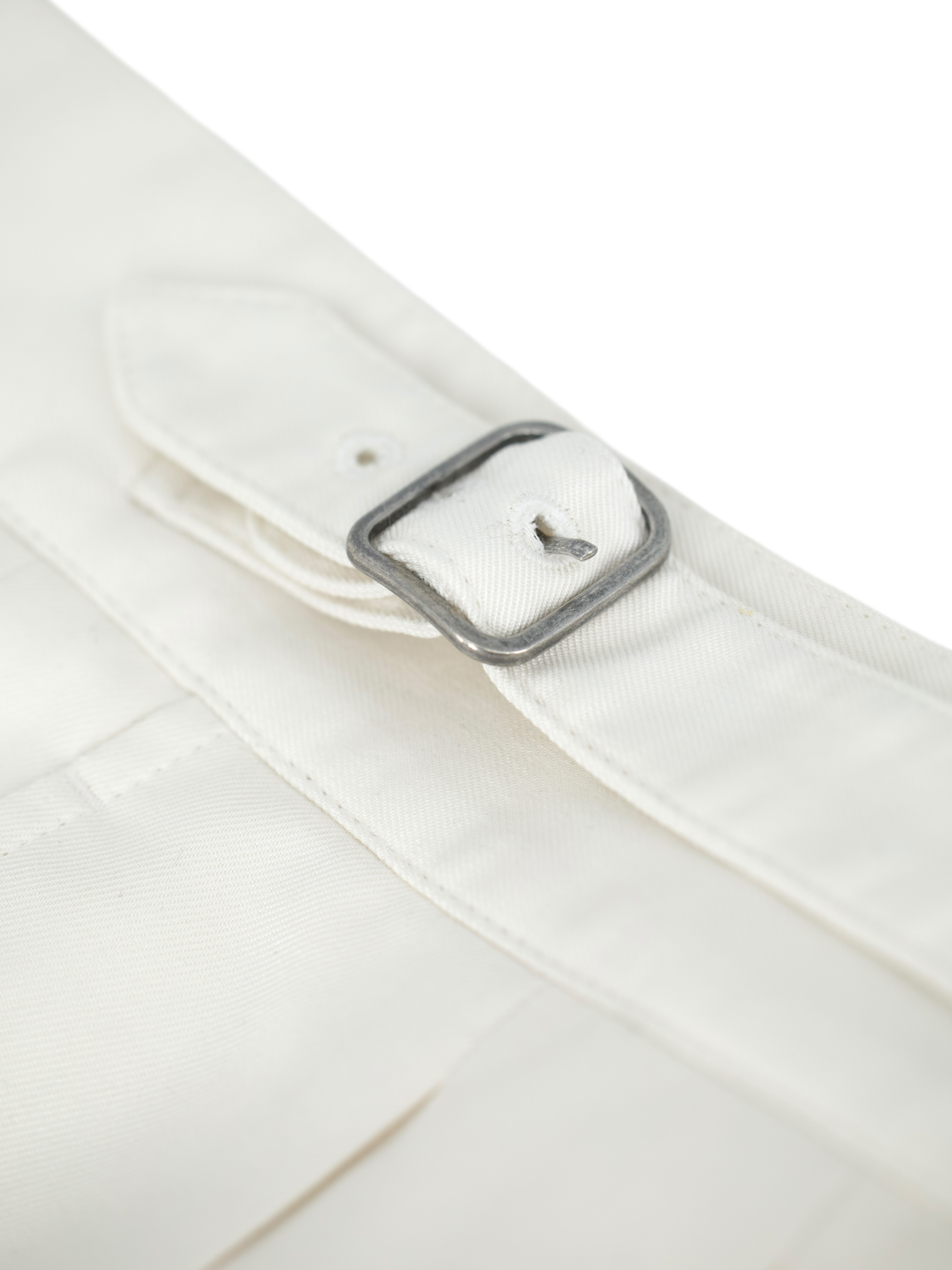 Ralph Lauren Purple Label Ivory Pure-Silk Gurkha Trousers