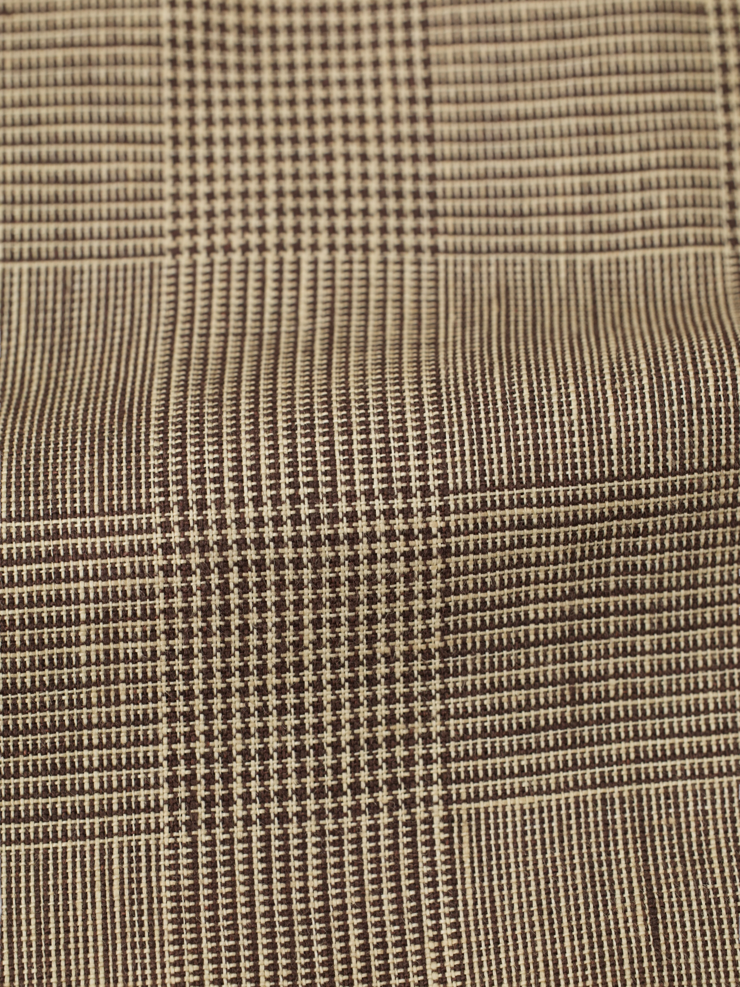 Cesare Attolini Light Brown Pure-Linen Prince of Wales Jacket