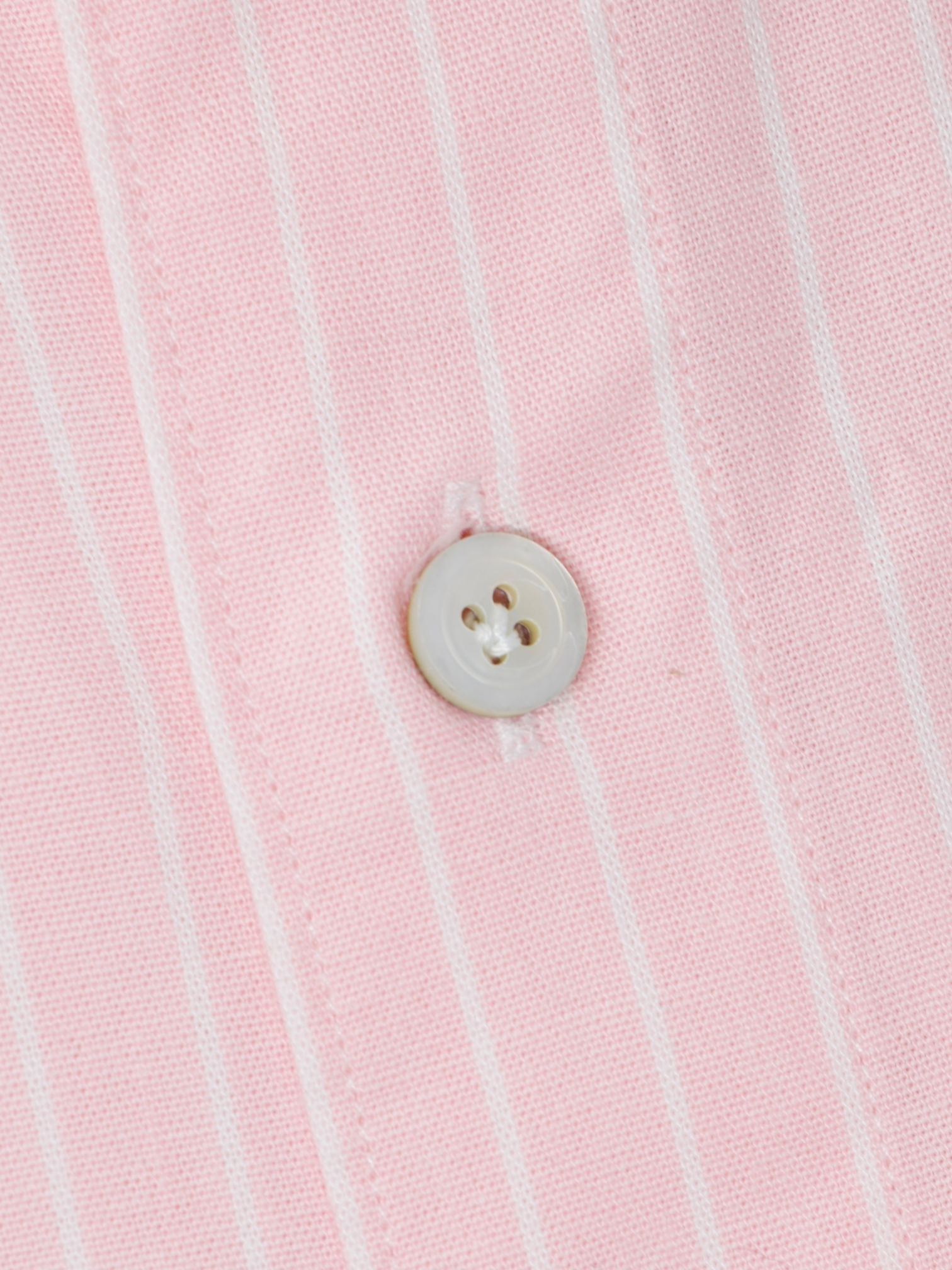 Finamore Pink Heavyweight Chambray Cotton Button-Down Shirt