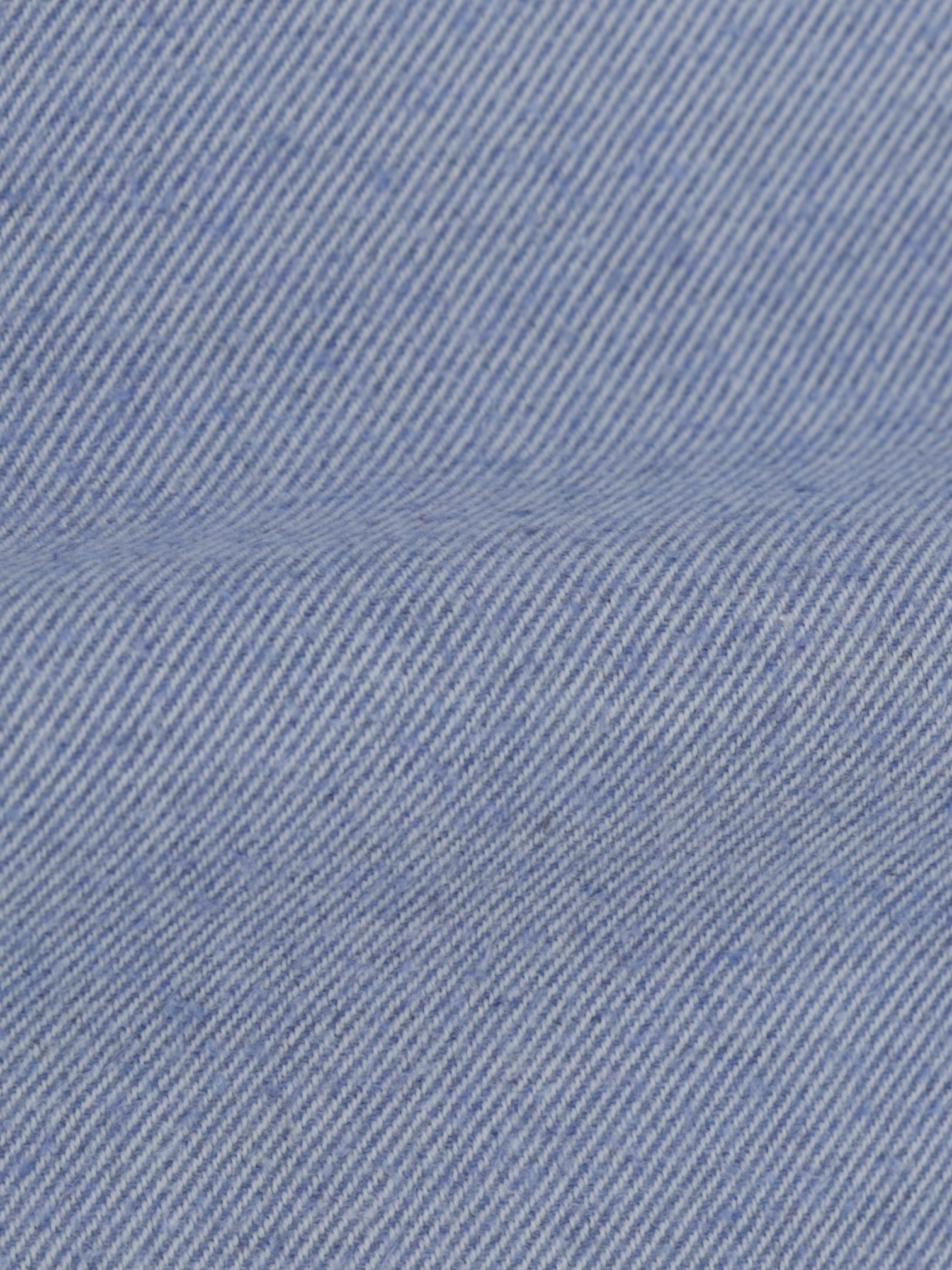 Finamore Light Blue Cotton Flannel Twill Shirt