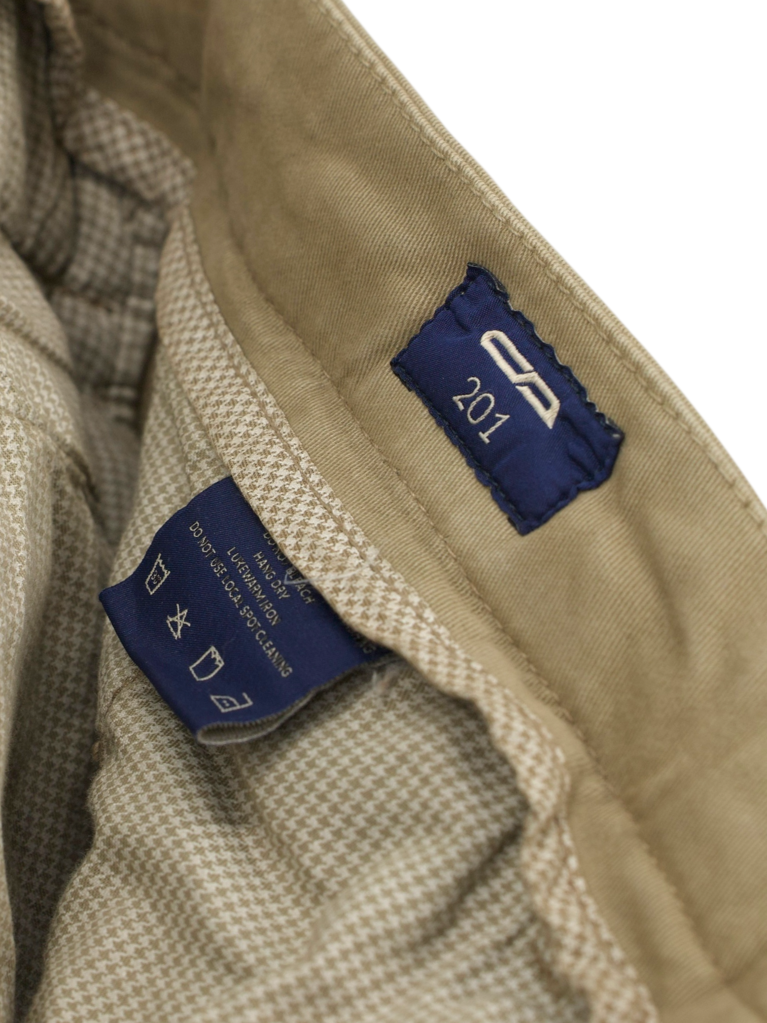 Cesare Attolini Khaki Cotton "201" Dress Chino