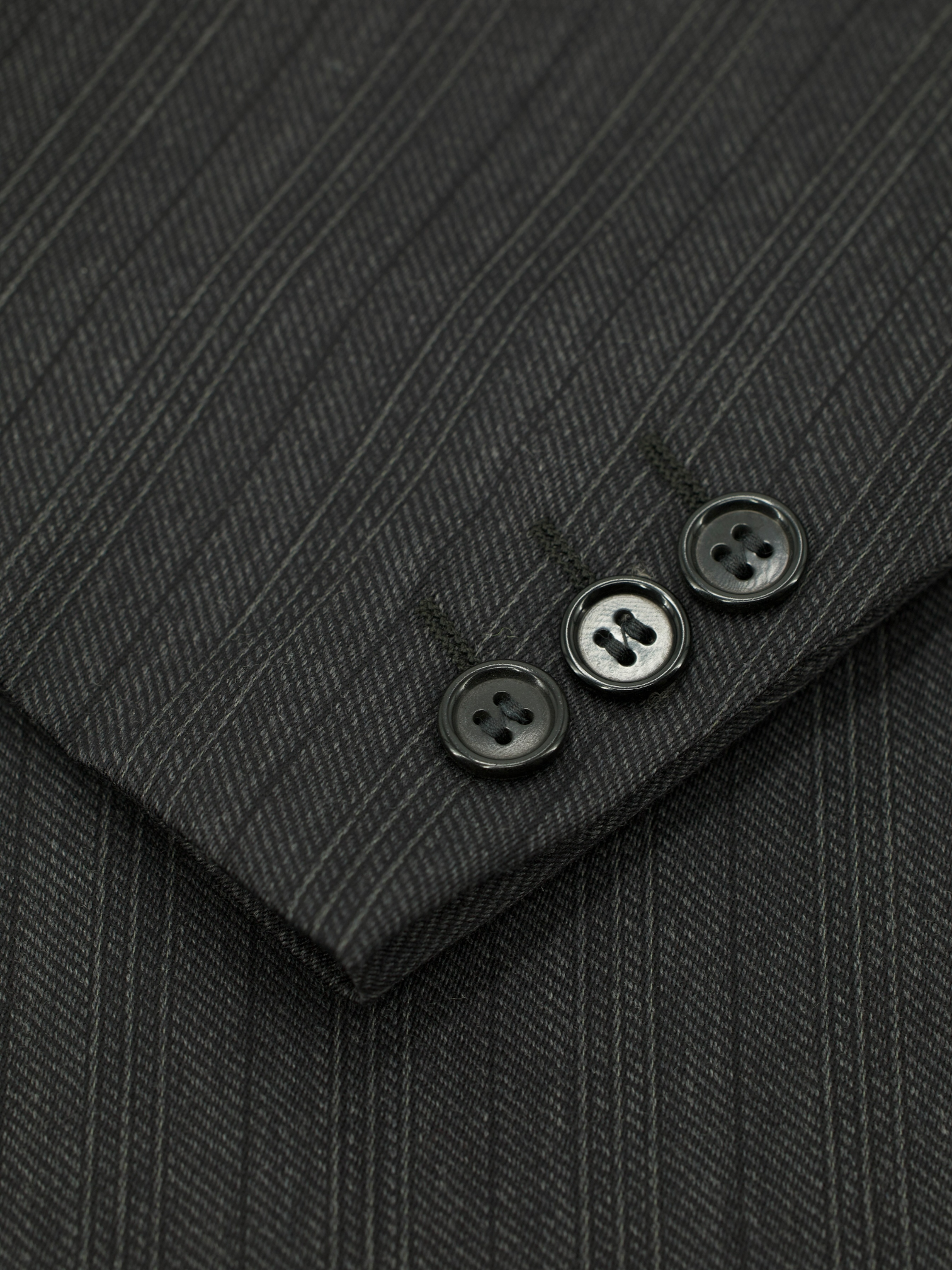 Corneliani Grey Vintage Fine-Wool Double Breasted Pinstripe Suit