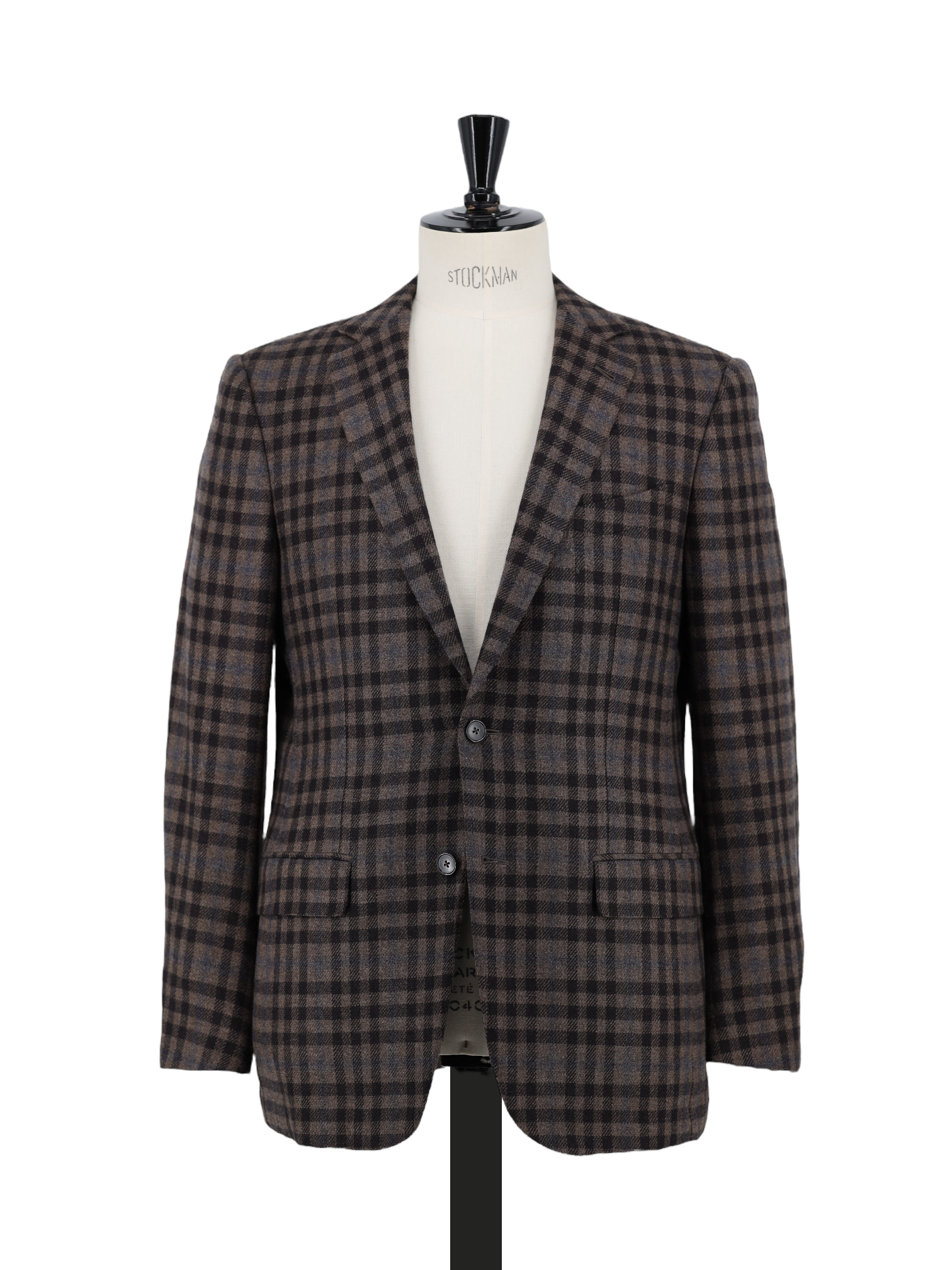 Ermenegildo Zegna Brown Pure Cashmere Tartan Mila Jacket