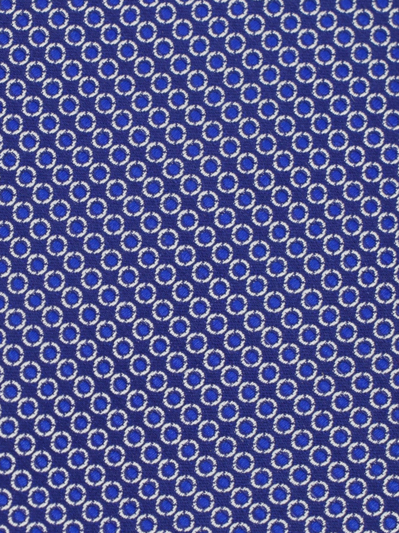 Kiton 5-Fold Blue Silk Polkadot Tie