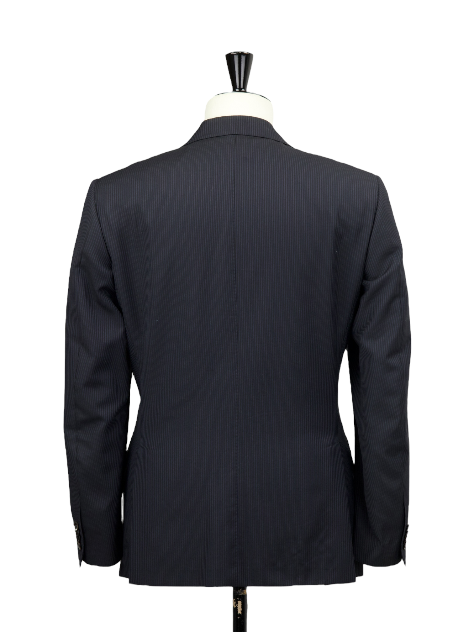 Corneliani Black & Light Blue Super 110's Pinstripe Suit