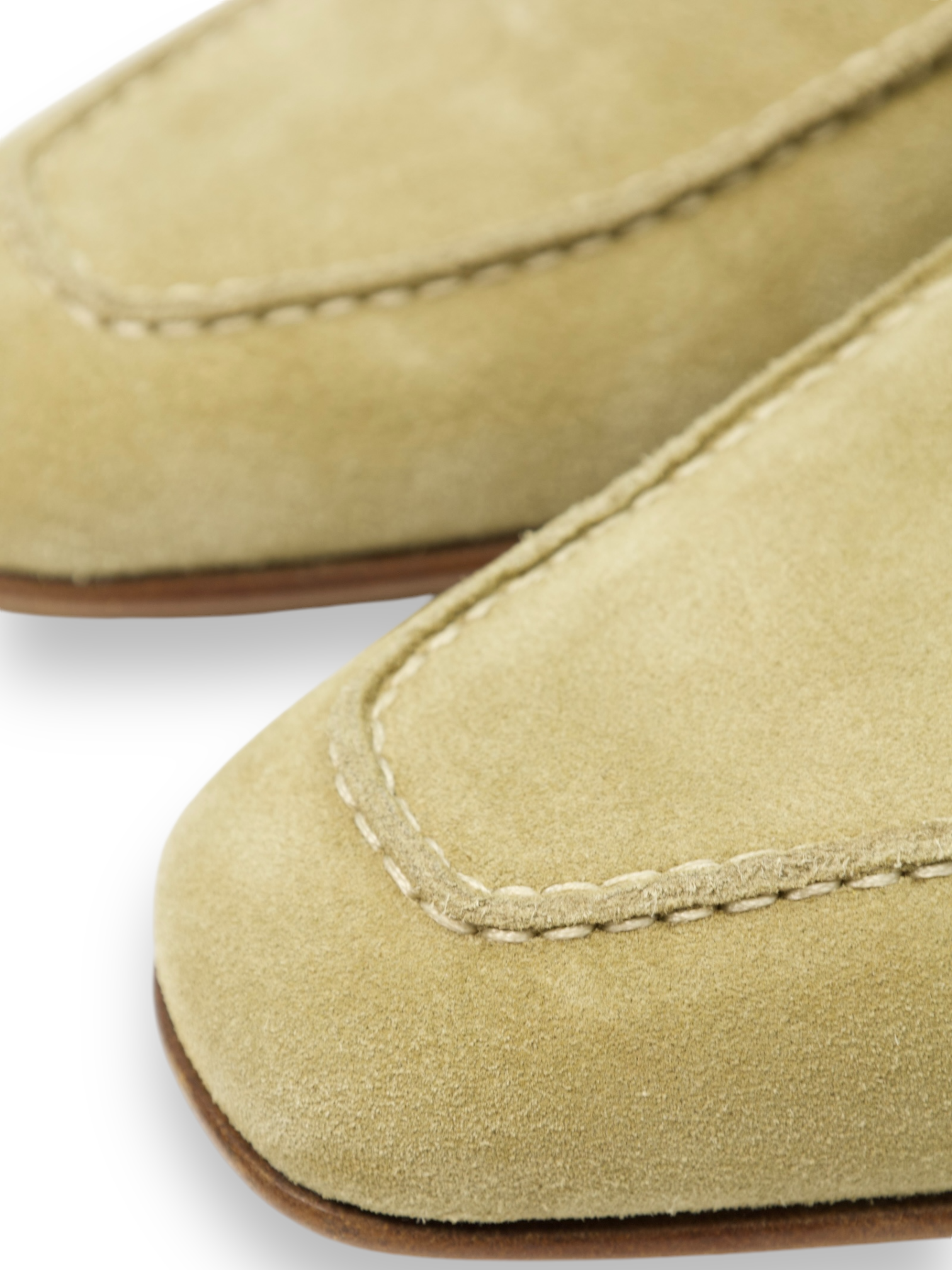 Santoni Sand Suede Penny Loafer