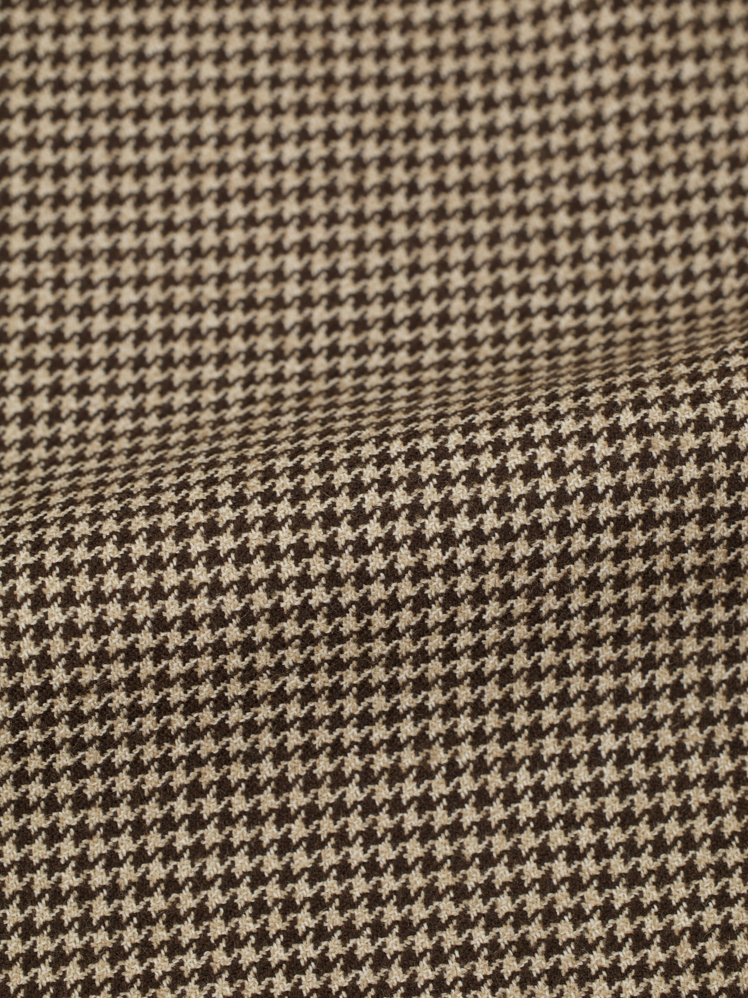 Orazio Luciano Light Brown Pure-Wool Pied de Poule Jacket